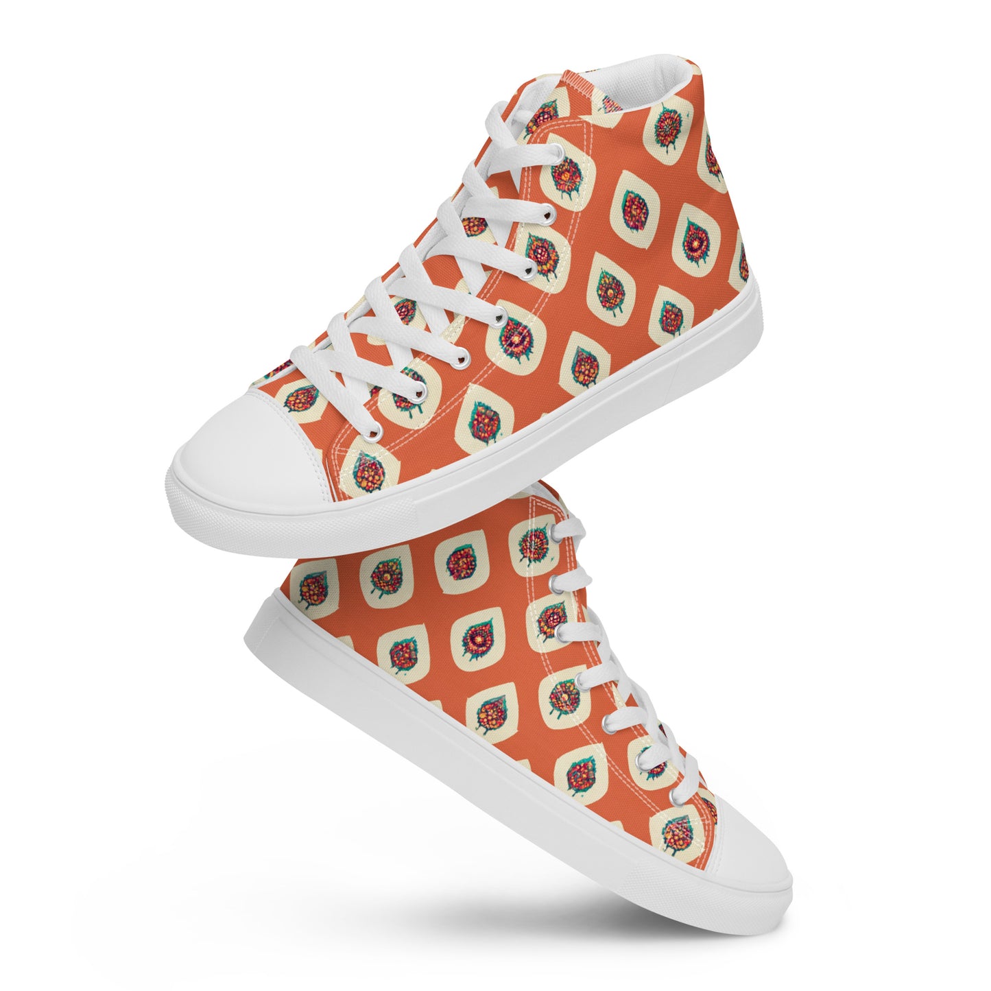 Mango Tango Men’s high top canvas shoes