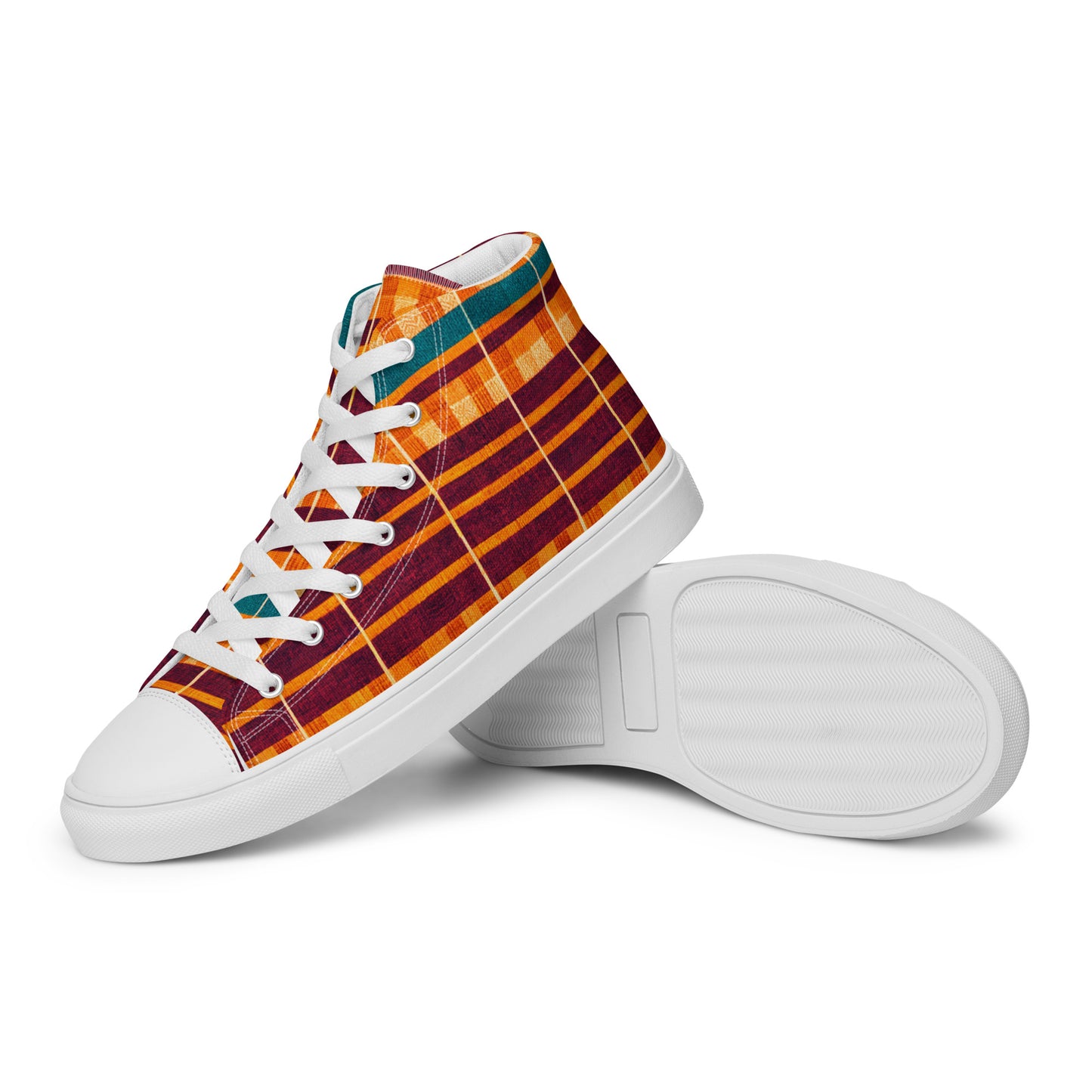 Desert Oasis Men’s high top canvas shoes