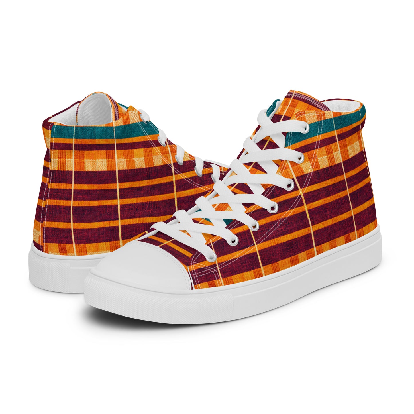 Desert Oasis Men’s high top canvas shoes