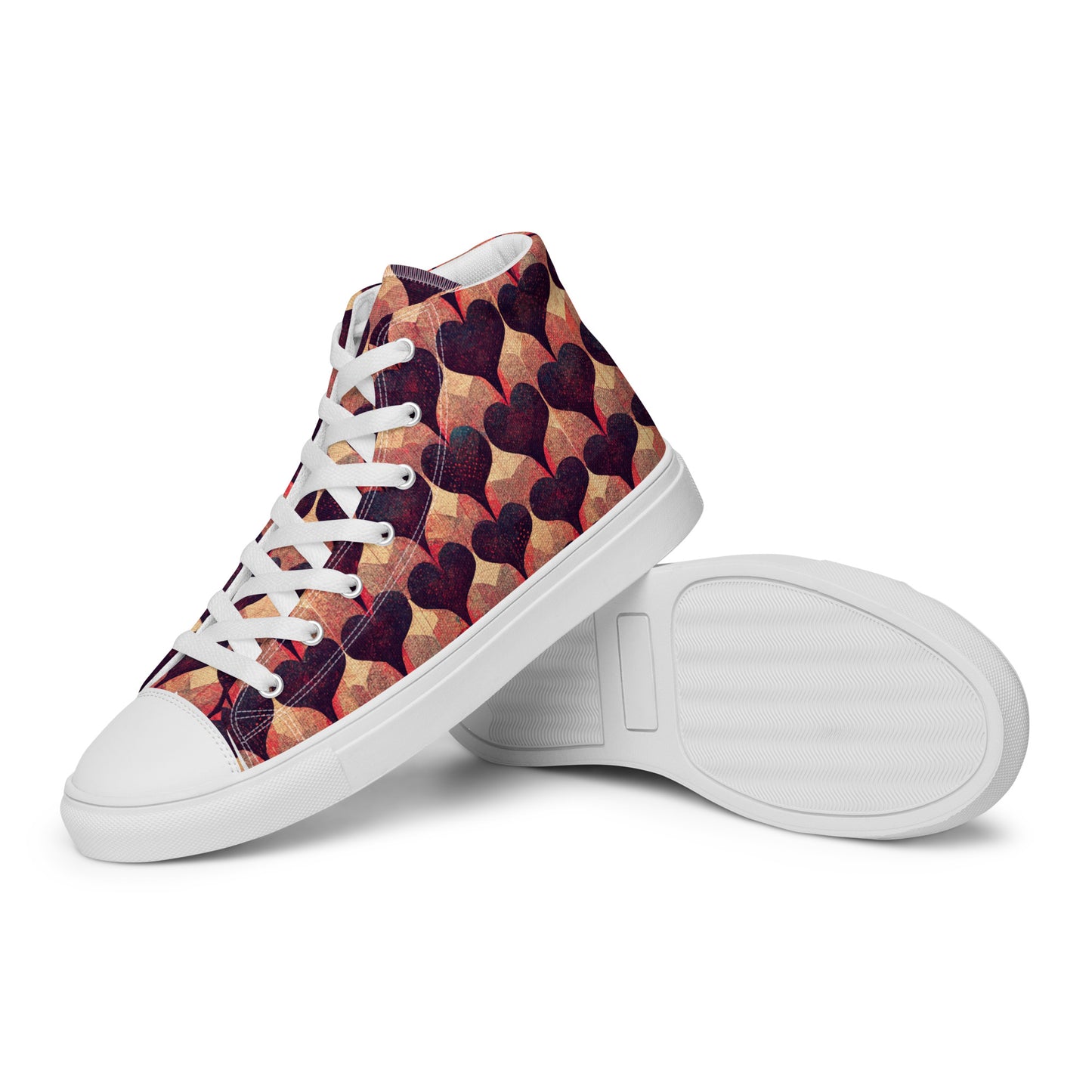 Loves Tapestry Men’s high top canvas shoes