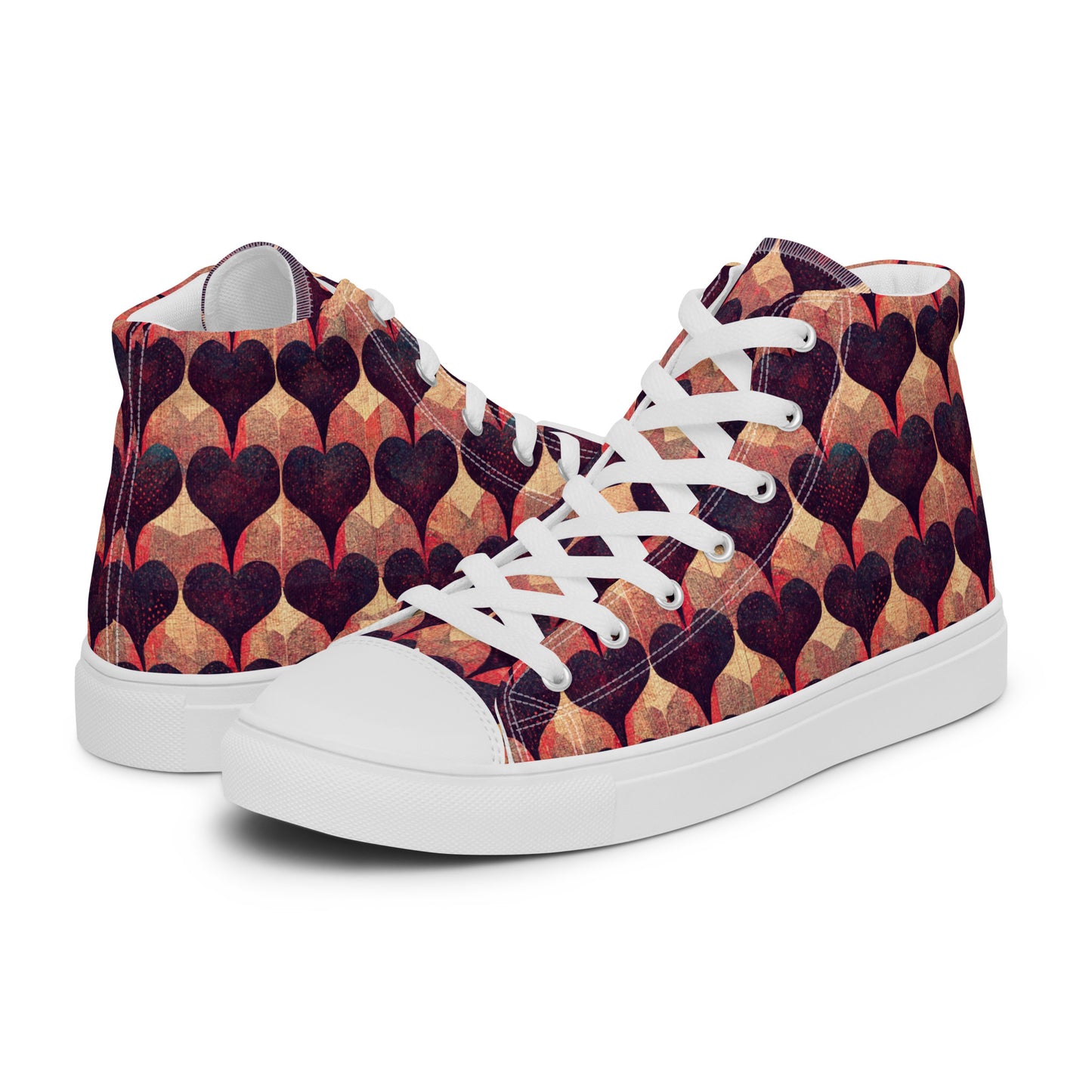 Loves Tapestry Men’s high top canvas shoes