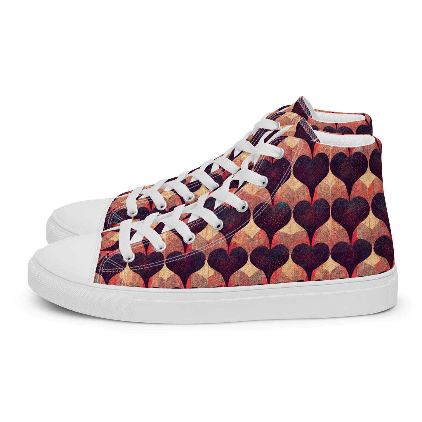 Loves Tapestry Men’s high top canvas shoes