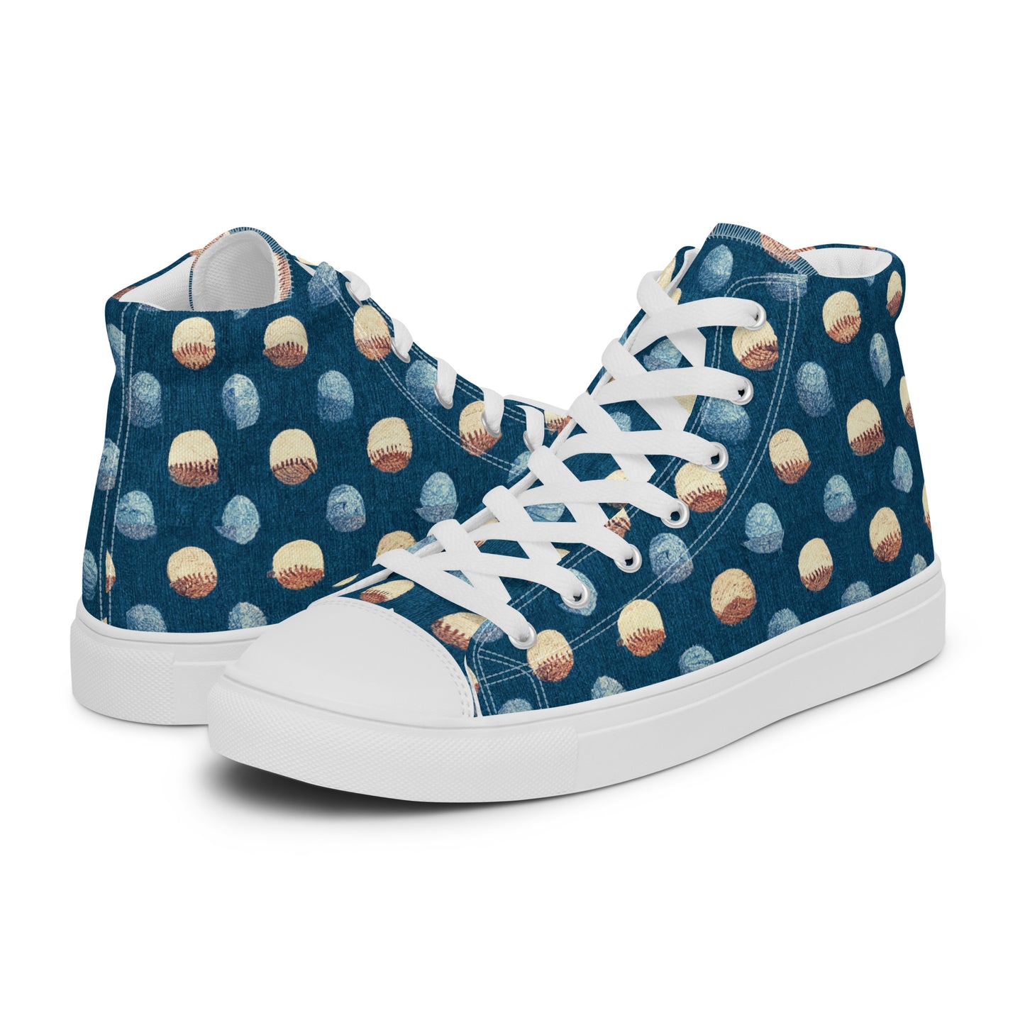 Play Ball Men’s high top canvas shoes