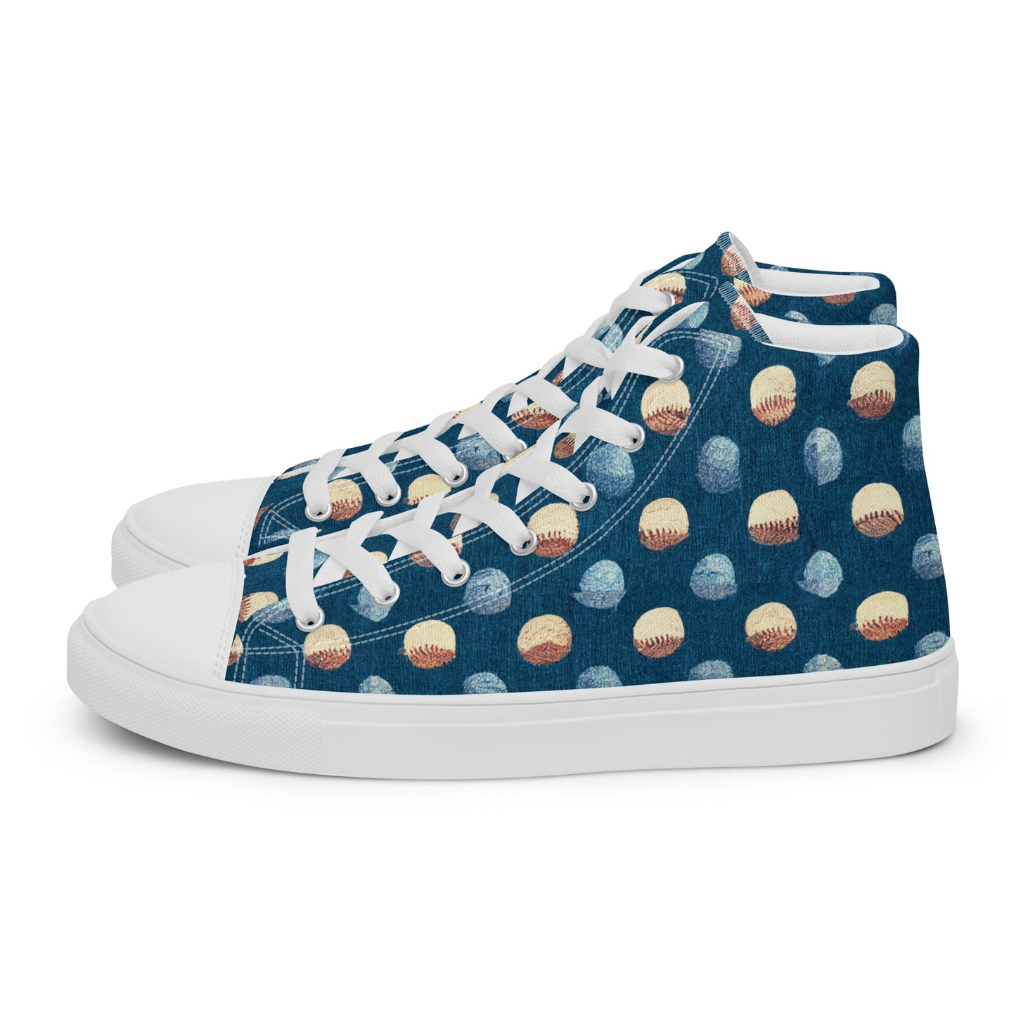 Play Ball Men’s high top canvas shoes