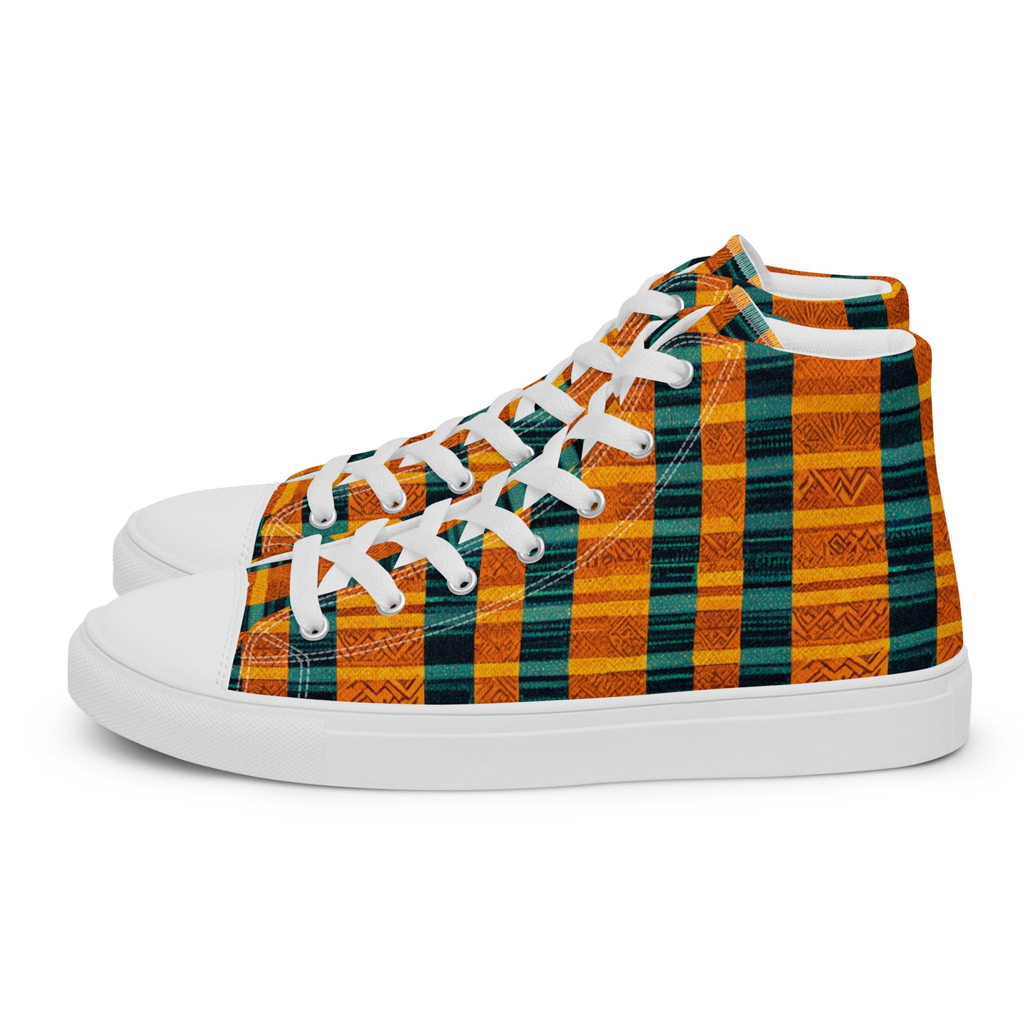 Sunset & Surf Men’s high top canvas shoes