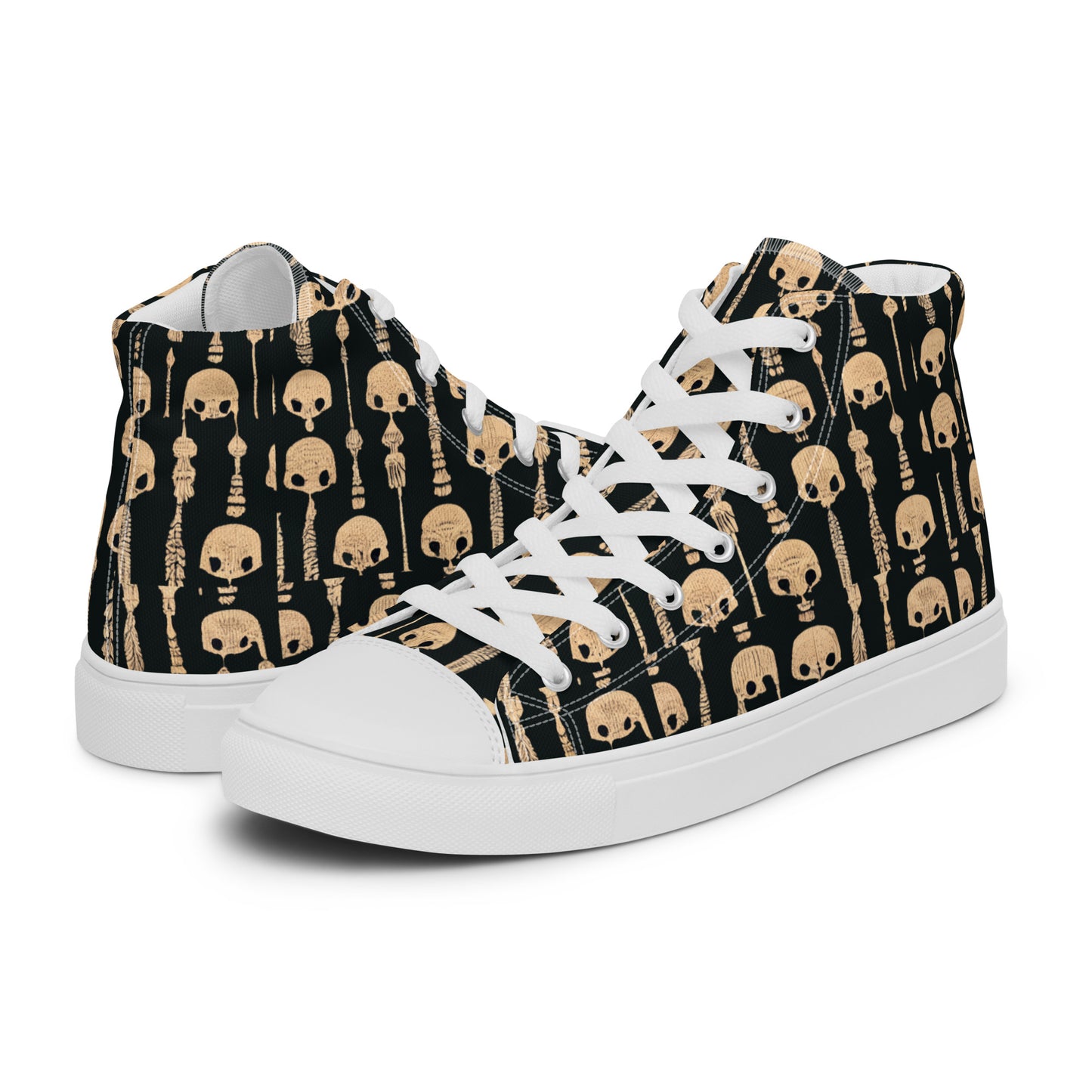 Boney Abstractions Men’s high top canvas shoes