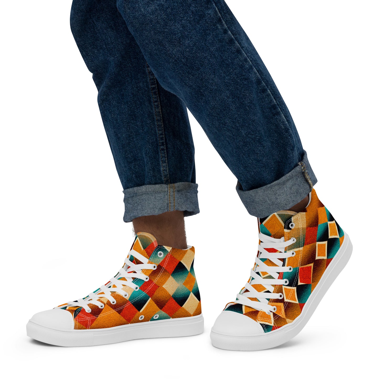 Elemental Weave Men’s high top canvas shoes