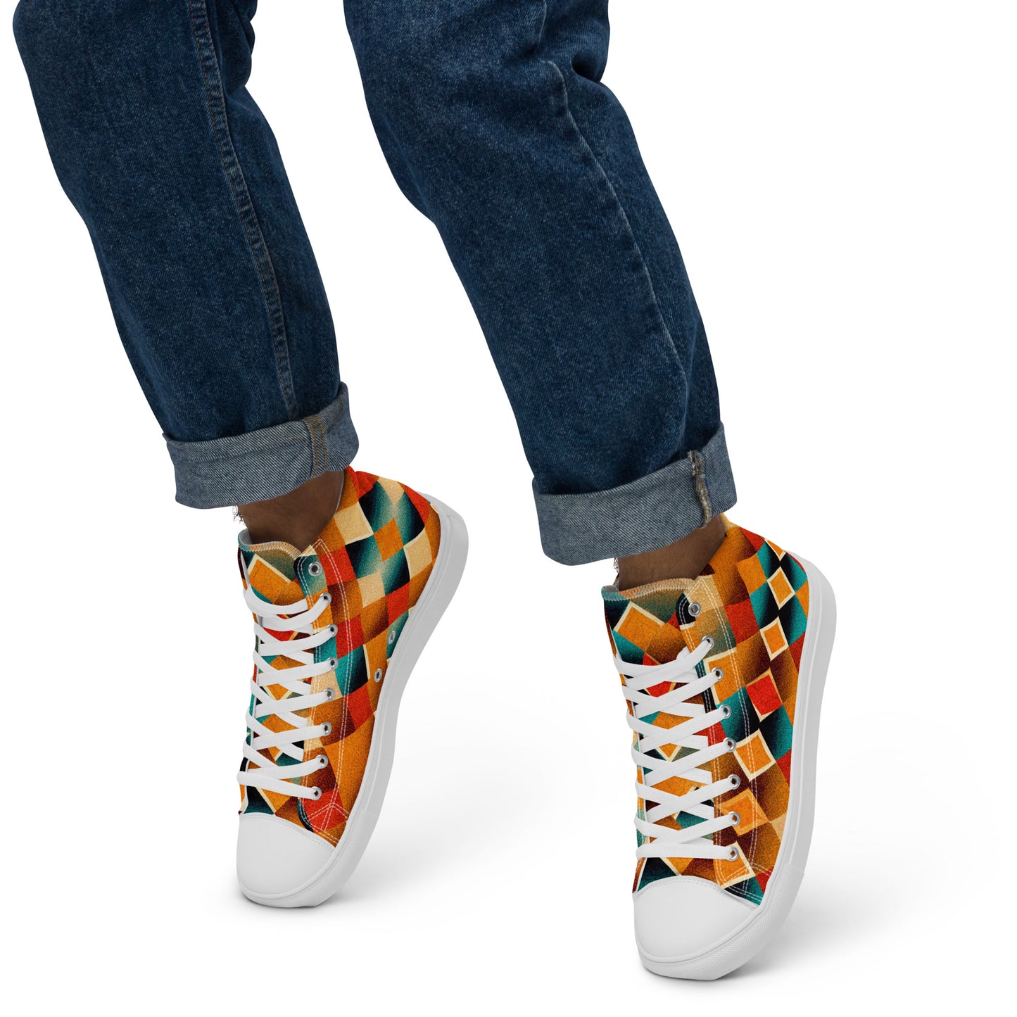 Elemental Weave Men’s high top canvas shoes