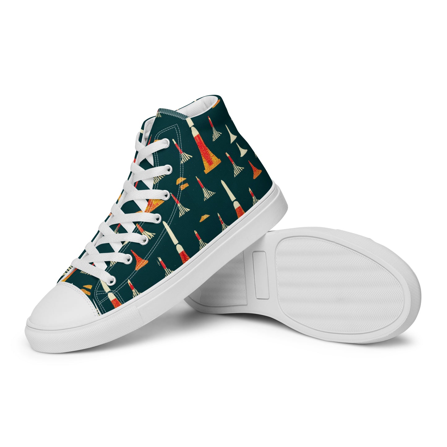 Ode to a Story Men’s high top canvas shoes