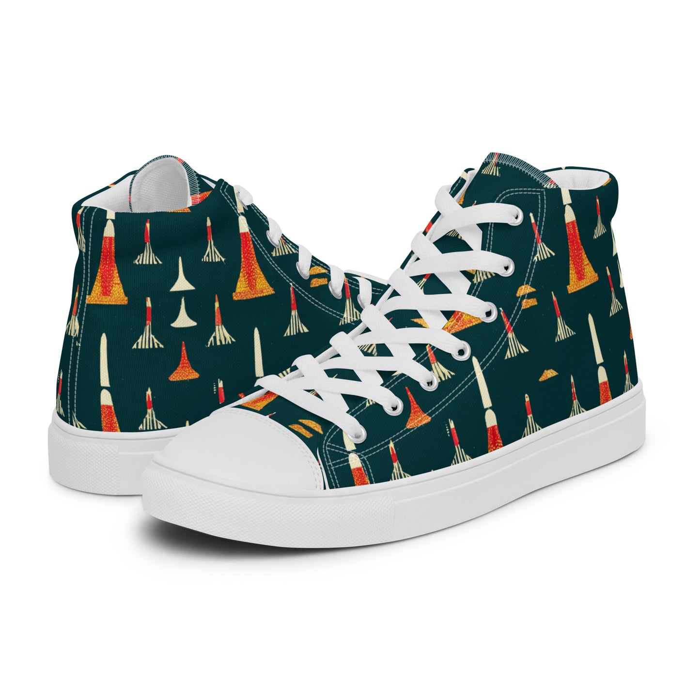 Ode to a Story Men’s high top canvas shoes