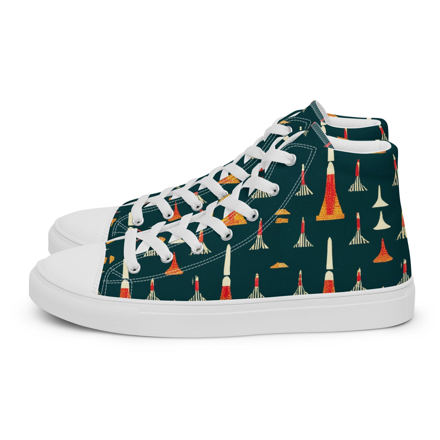 Ode to a Story Men’s high top canvas shoes