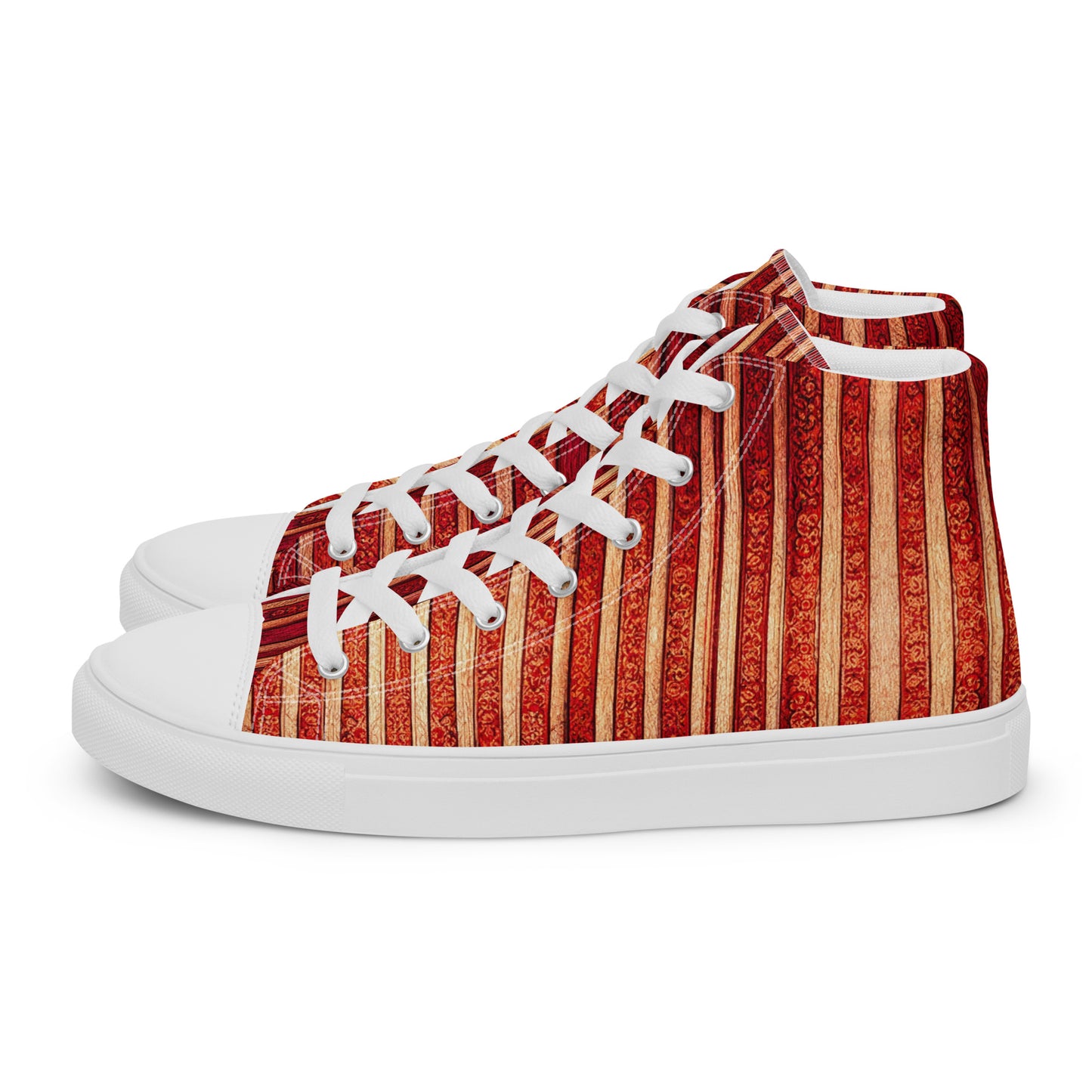 Intricate Carmine Men’s high top canvas shoes