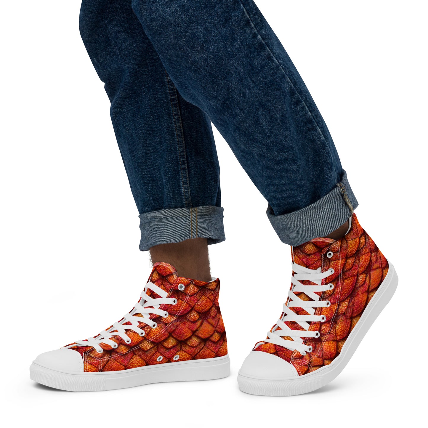 Kurtalor, the Infernal Sentinel of Joy and Peace Men’s high top canvas shoes