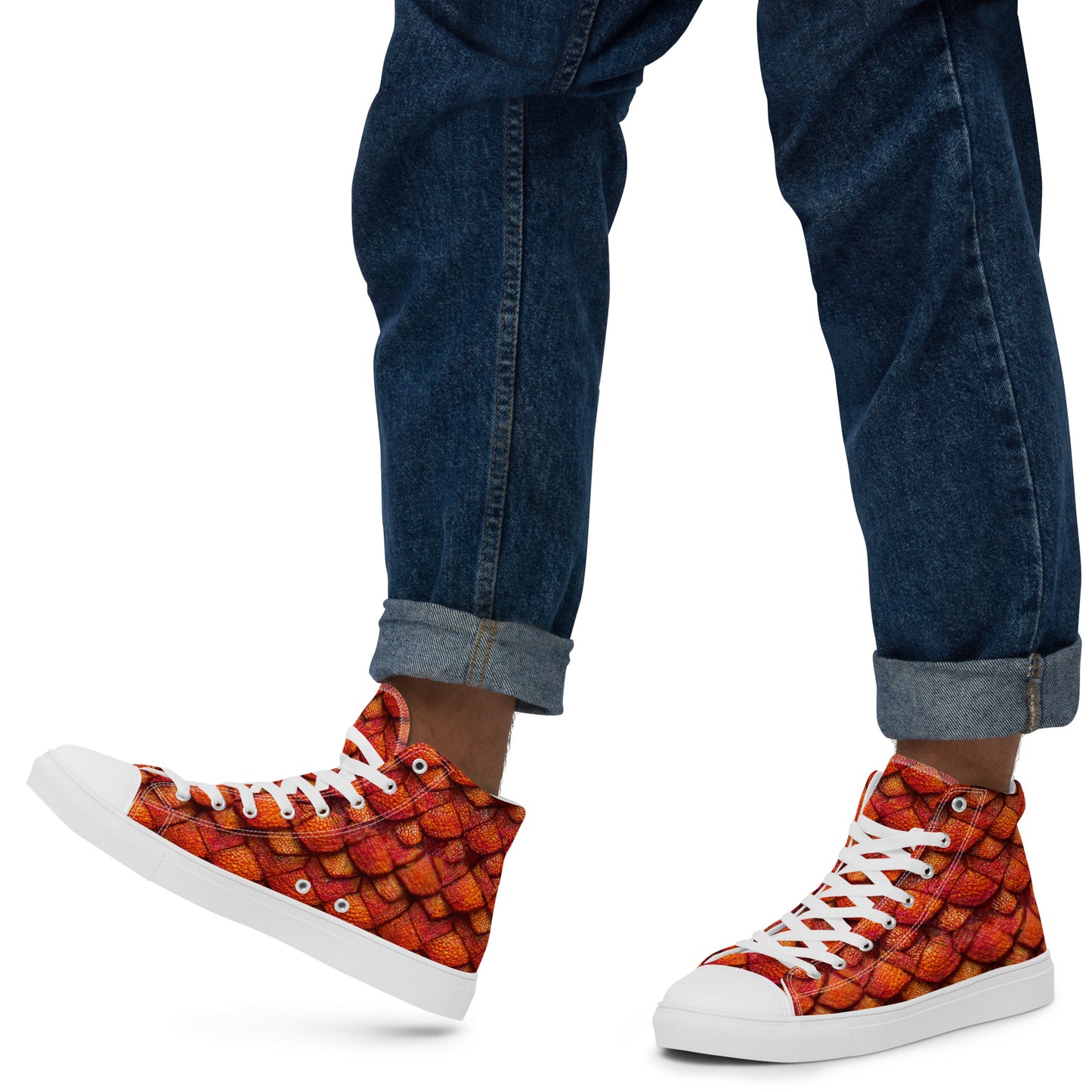 Kurtalor, the Infernal Sentinel of Joy and Peace Men’s high top canvas shoes