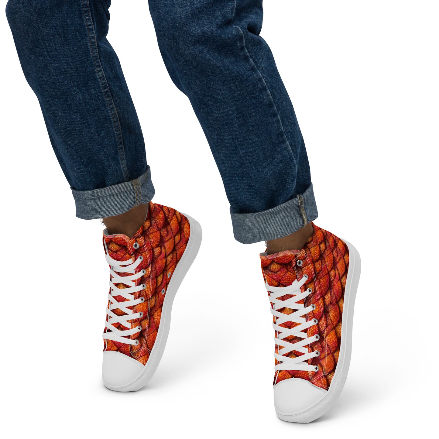 Kurtalor, the Infernal Sentinel of Joy and Peace Men’s high top canvas shoes