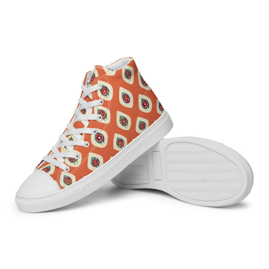 Mango Tango Men’s high top canvas shoes