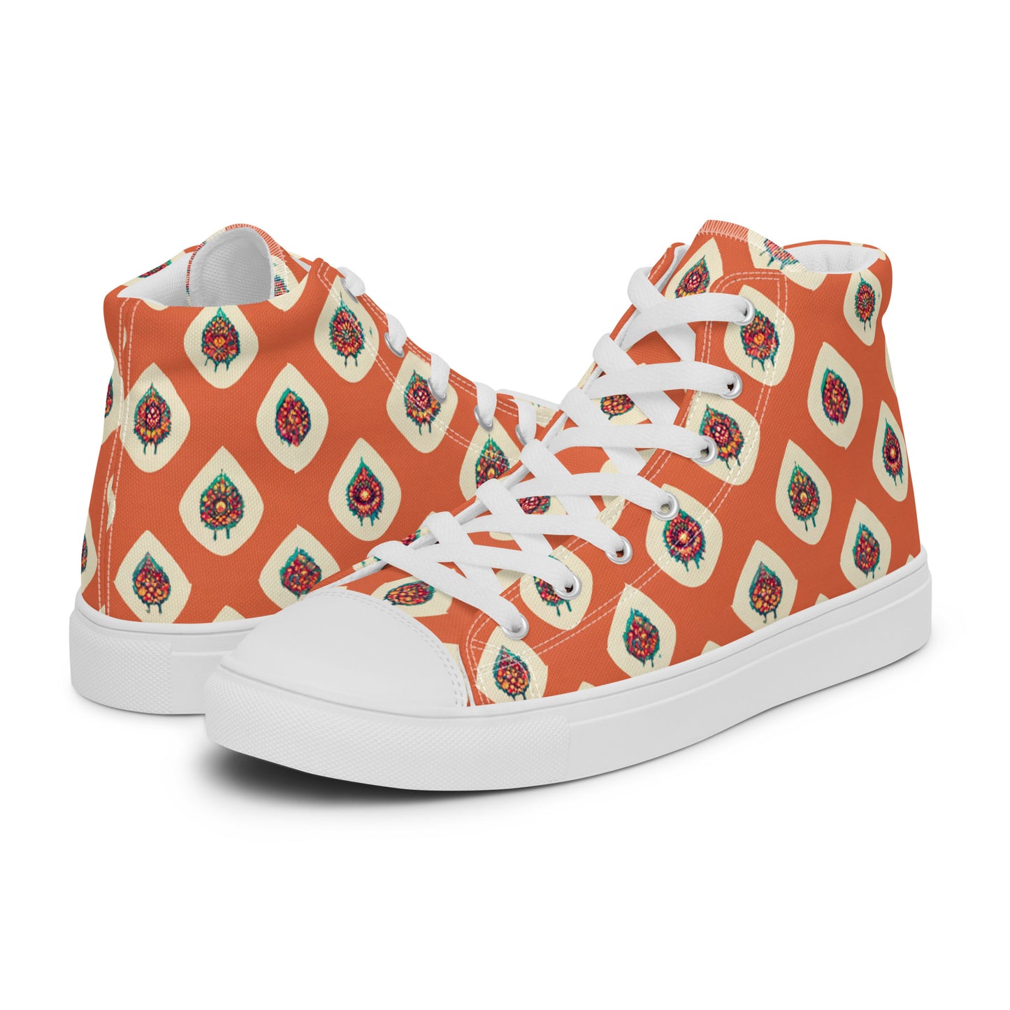 Mango Tango Men’s high top canvas shoes