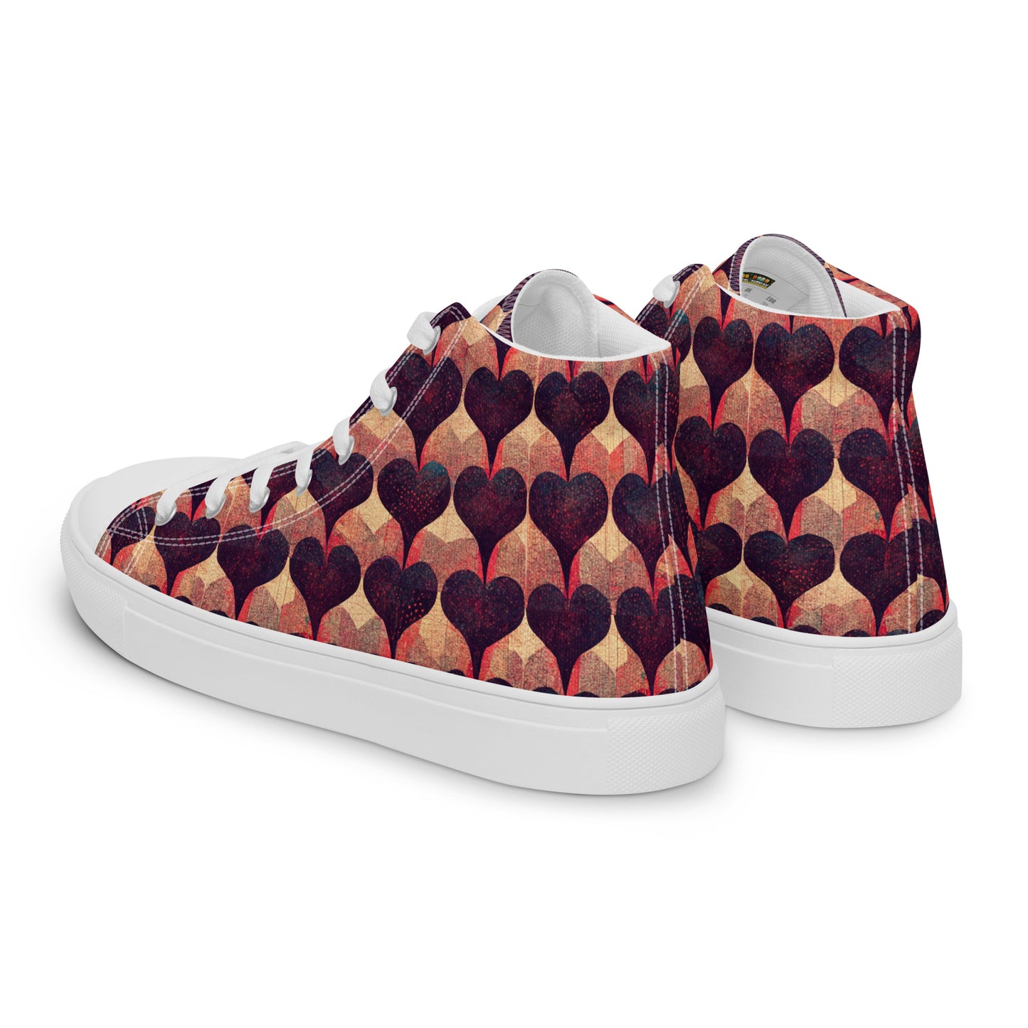 Loves Tapestry Men’s high top canvas shoes