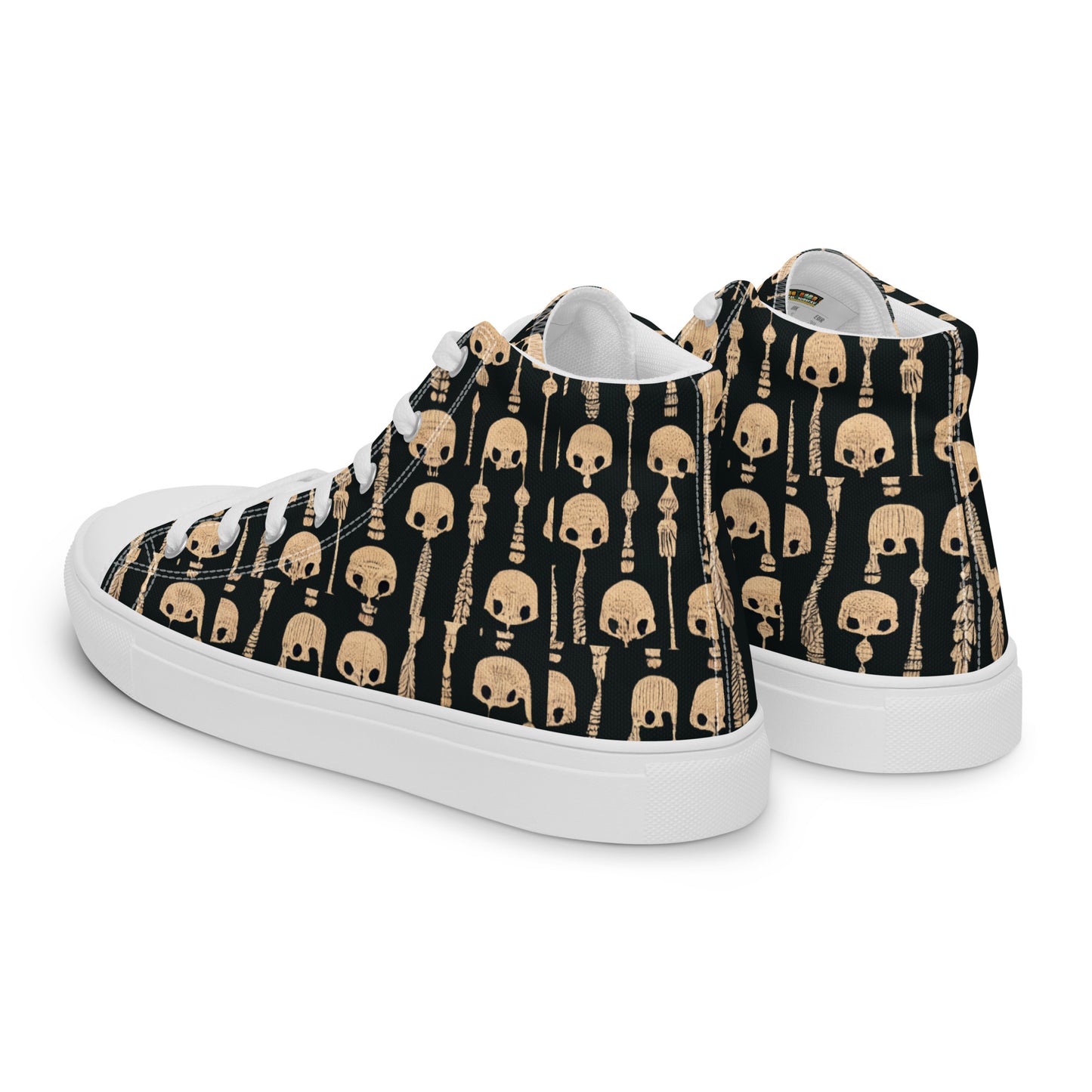 Boney Abstractions Men’s high top canvas shoes