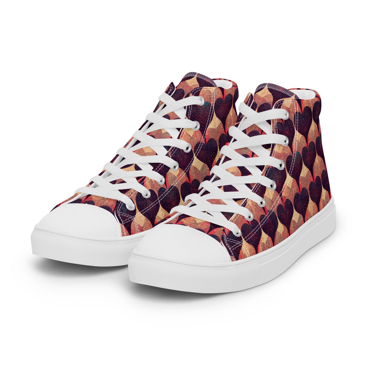 Loves Tapestry Men’s high top canvas shoes