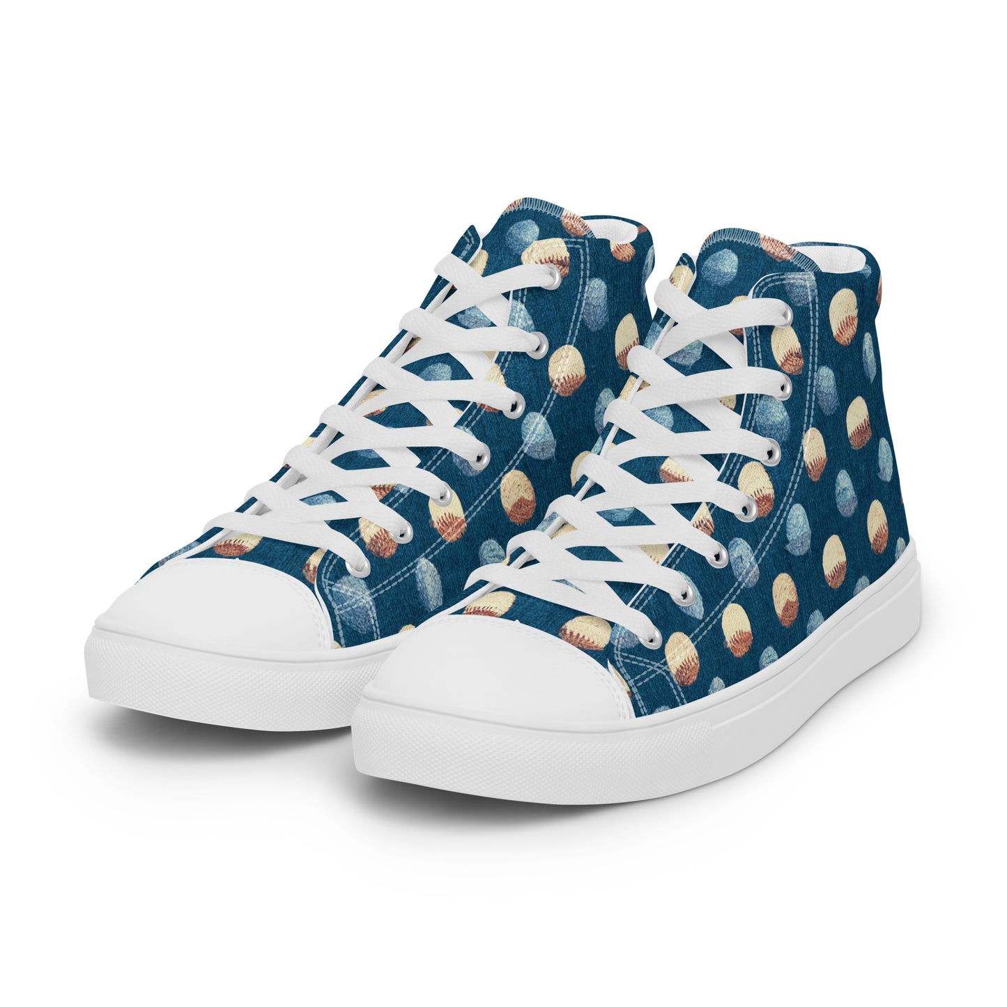 Play Ball Men’s high top canvas shoes