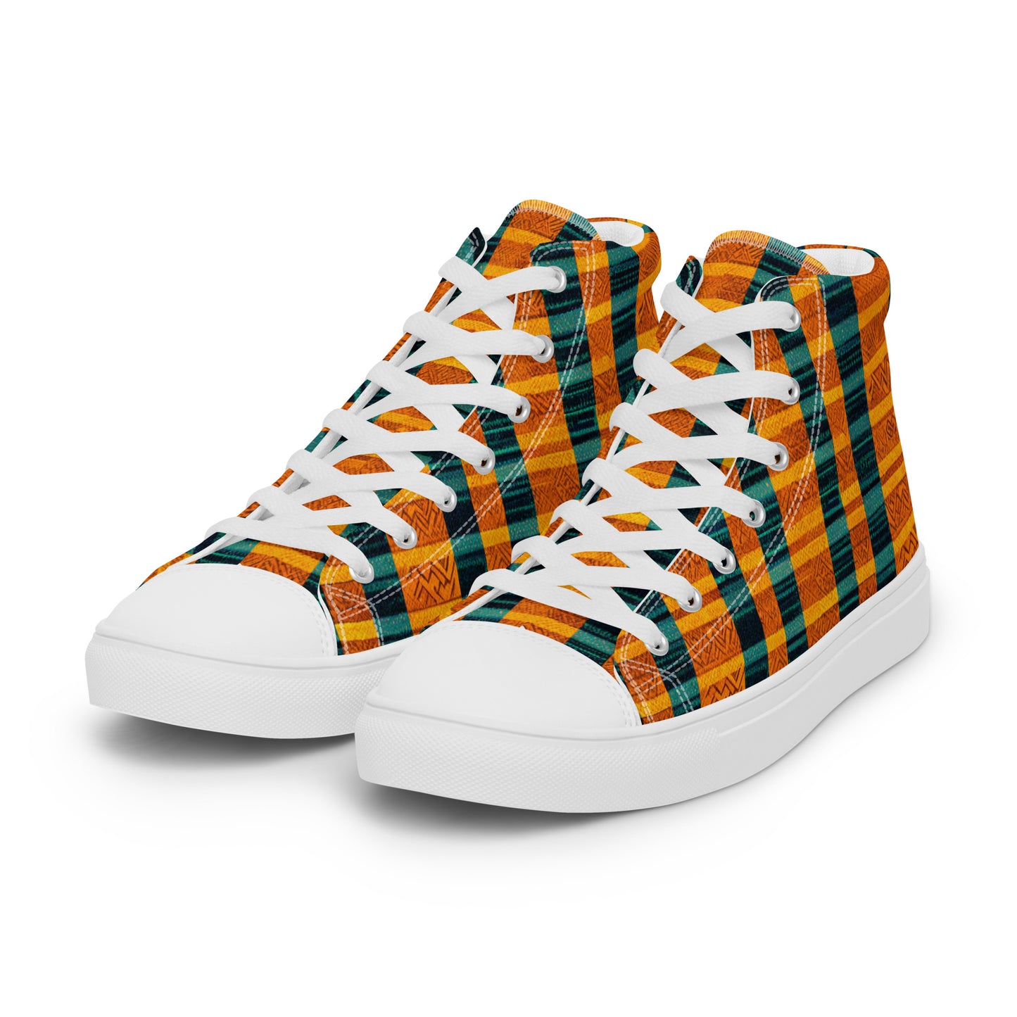 Sunset & Surf Men’s high top canvas shoes