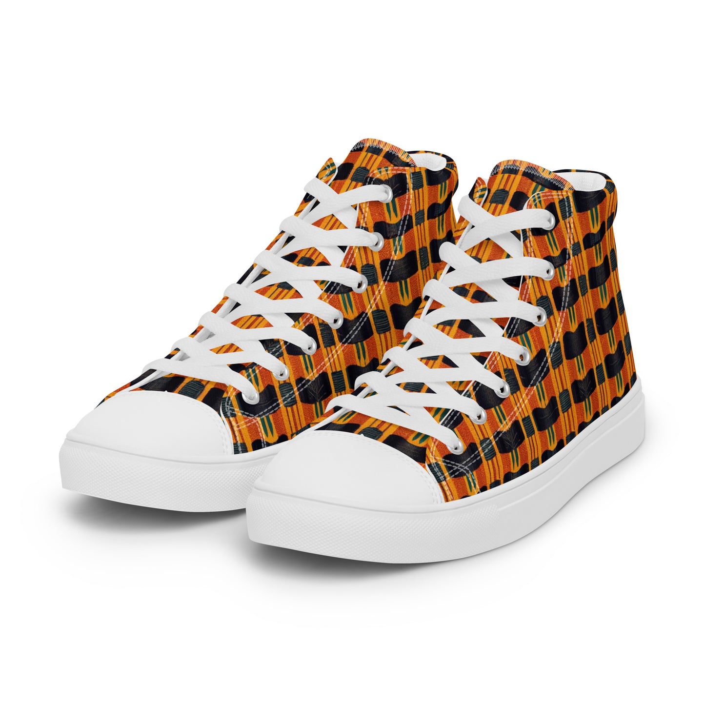 Lusaka Loomed Landscape Men’s high top canvas shoes