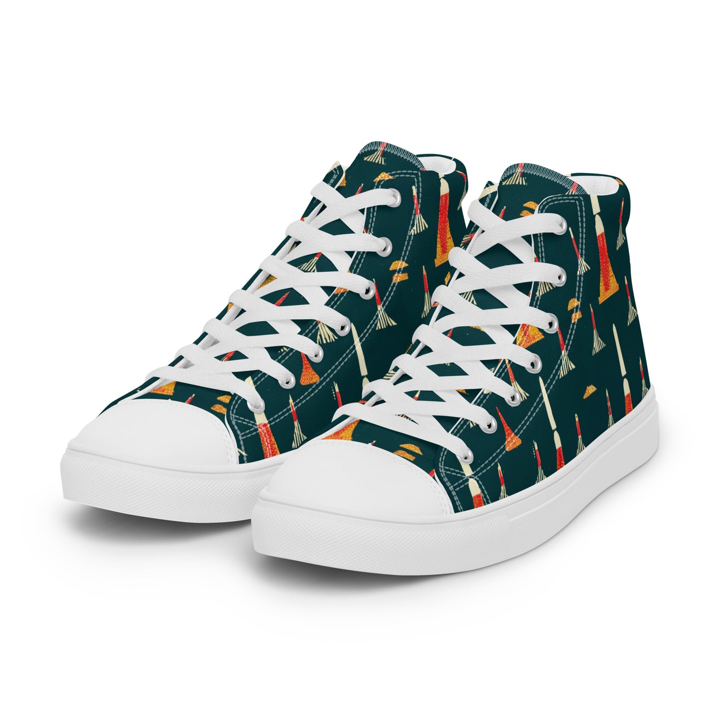 Ode to a Story Men’s high top canvas shoes