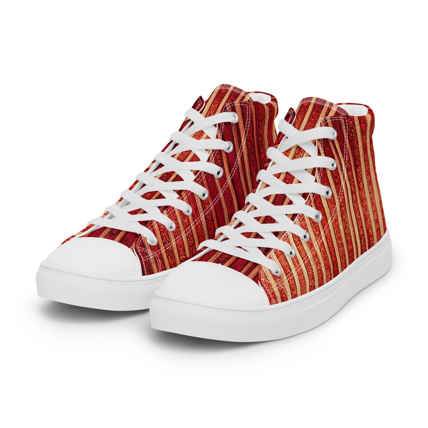 Intricate Carmine Men’s high top canvas shoes