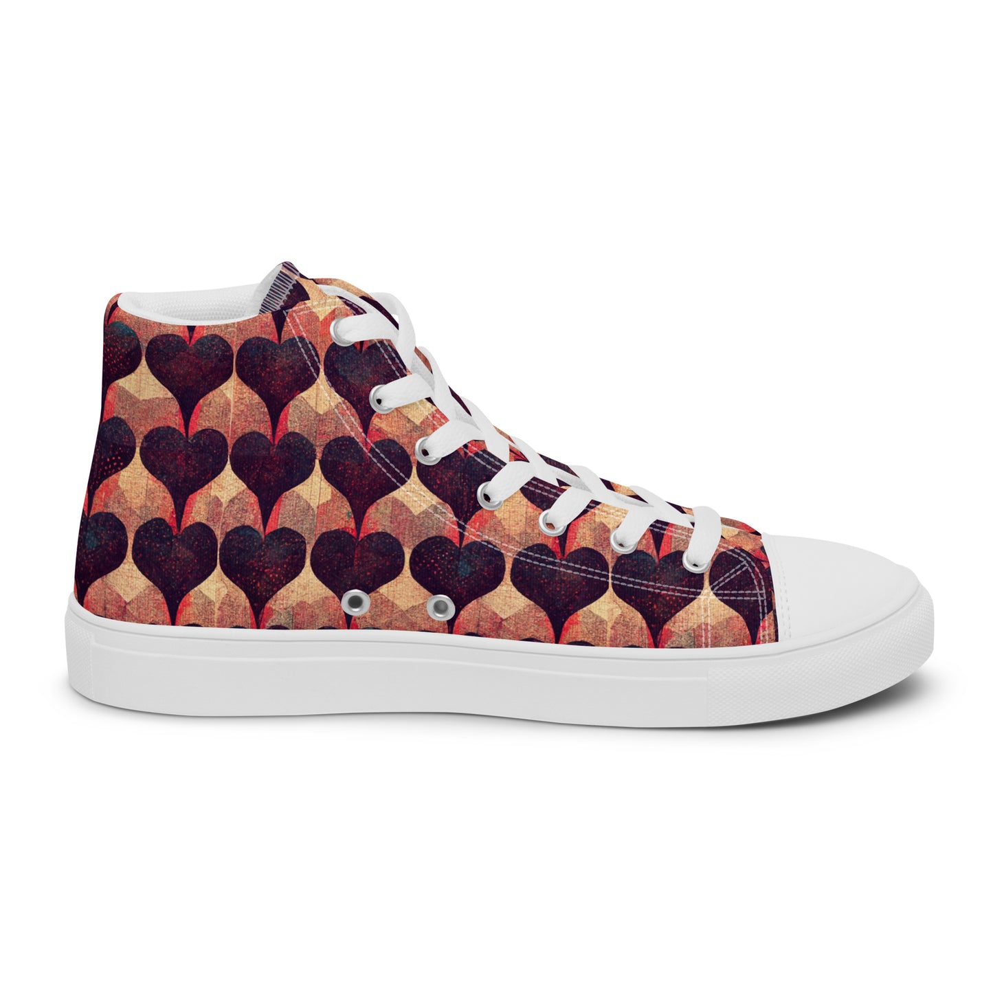 Loves Tapestry Men’s high top canvas shoes