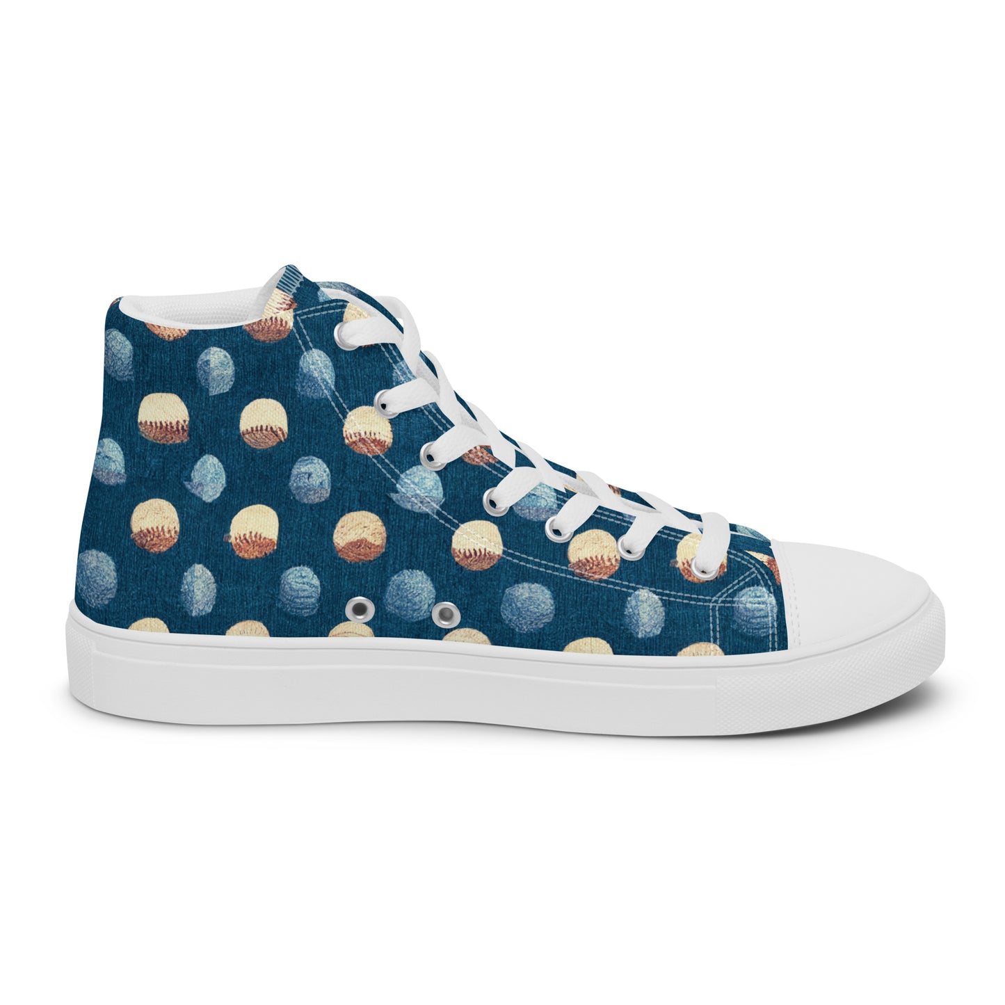 Play Ball Men’s high top canvas shoes