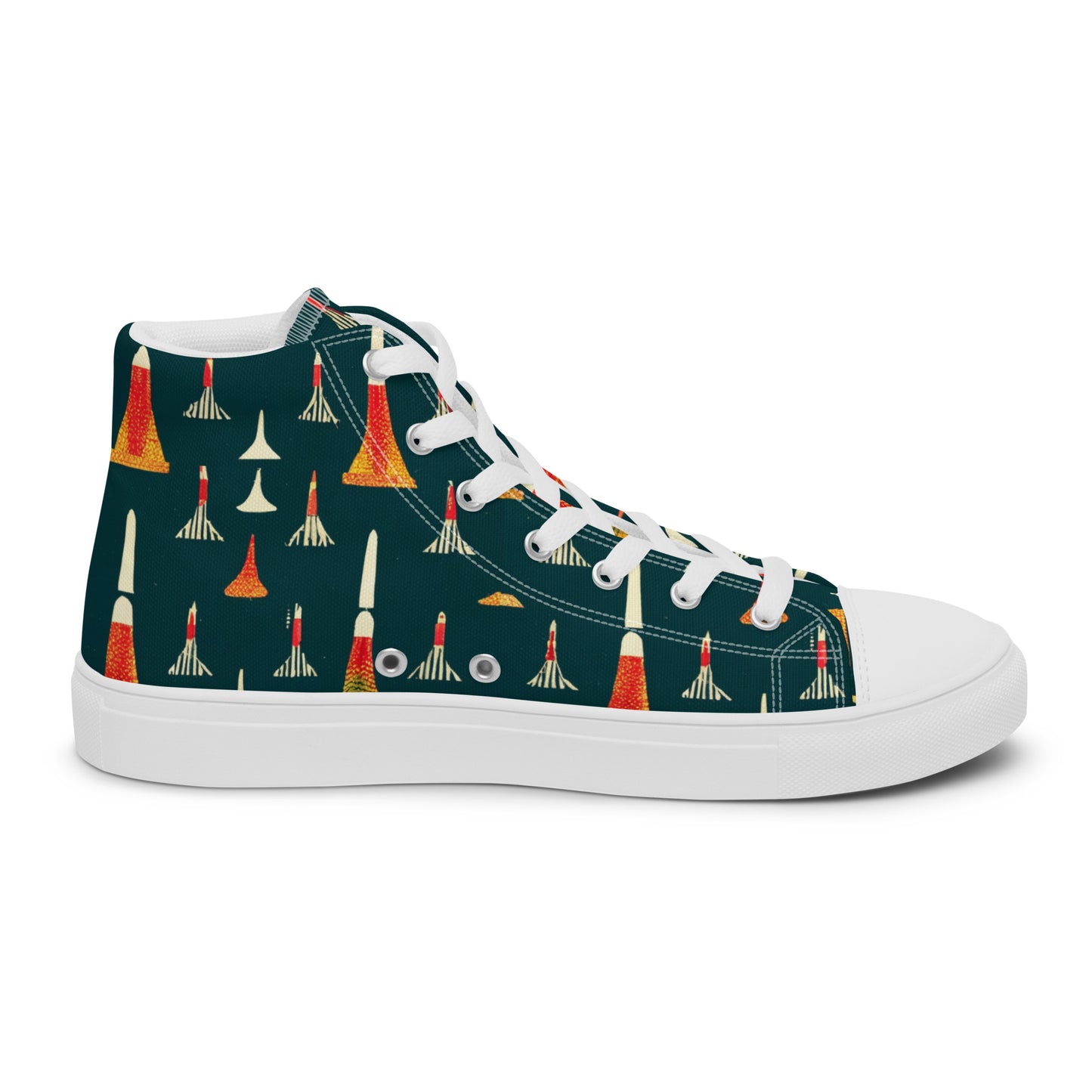 Ode to a Story Men’s high top canvas shoes