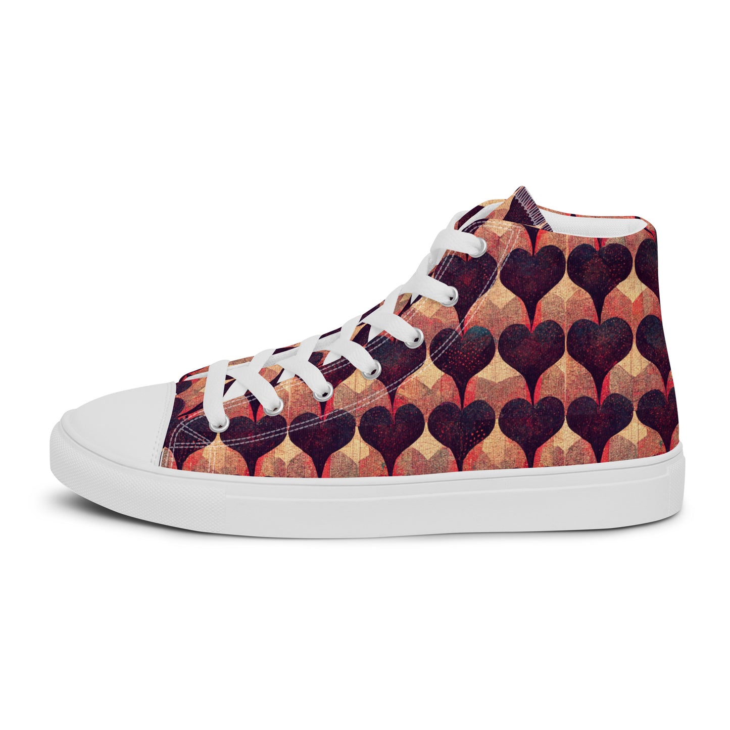 Loves Tapestry Men’s high top canvas shoes