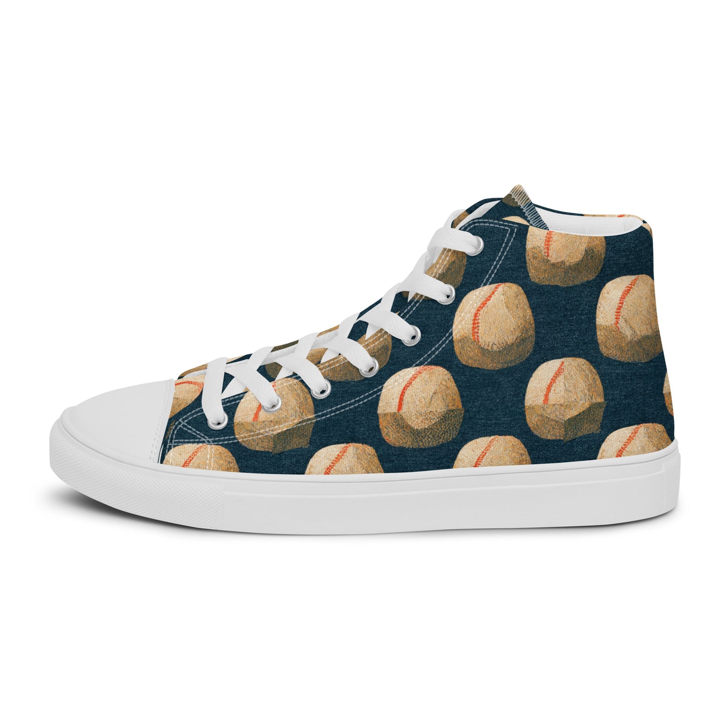 Home Run Hues Men’s high top canvas shoes