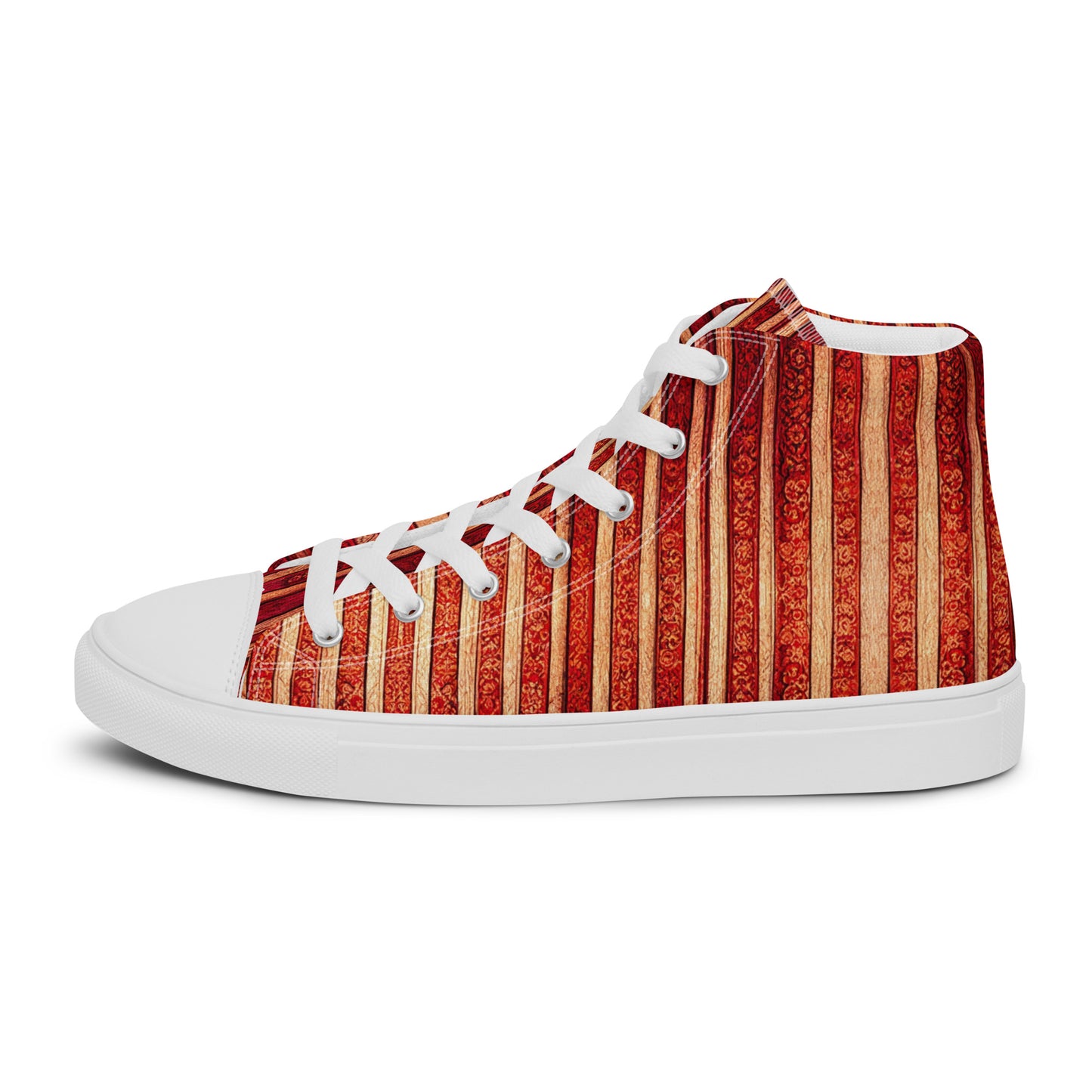 Intricate Carmine Men’s high top canvas shoes