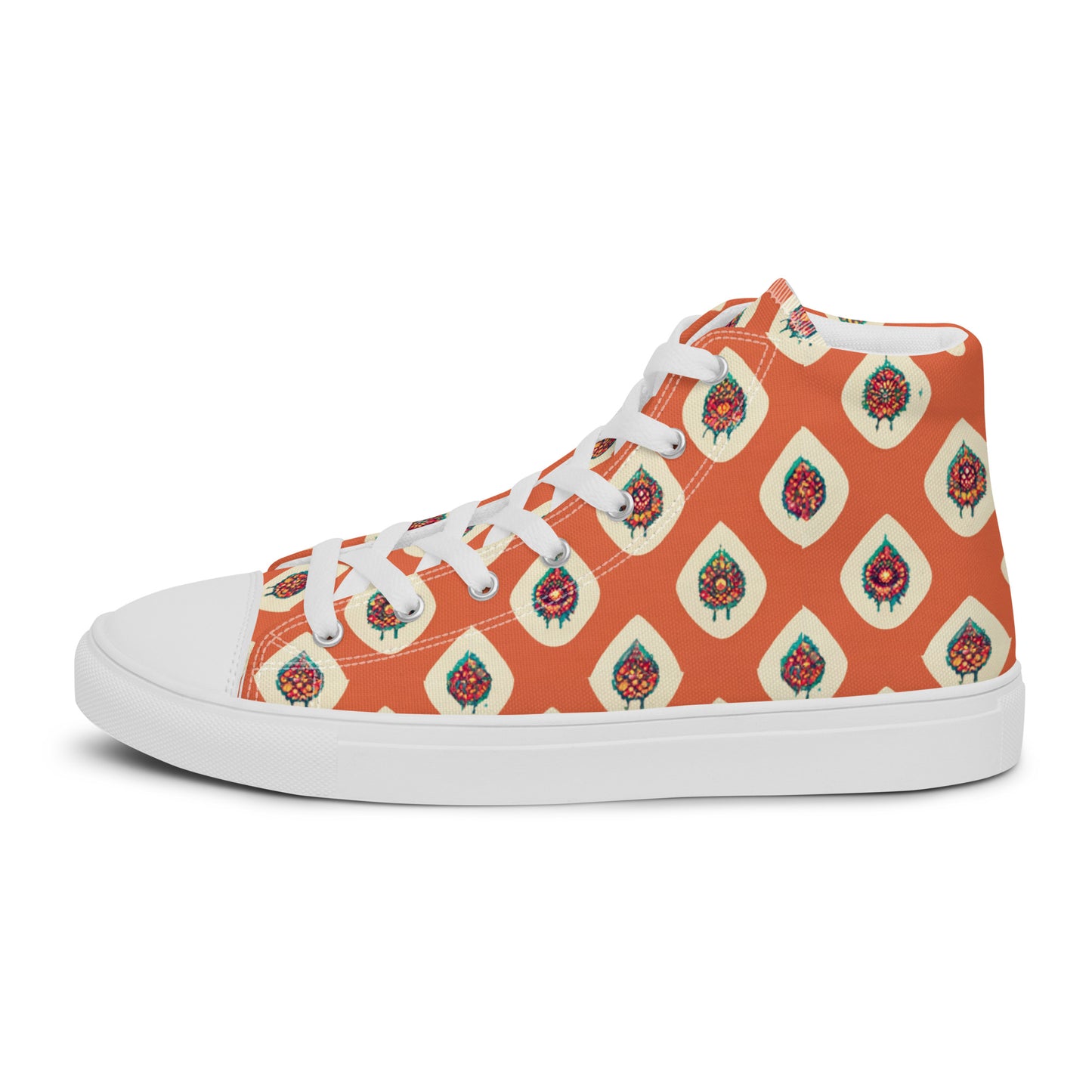 Mango Tango Men’s high top canvas shoes