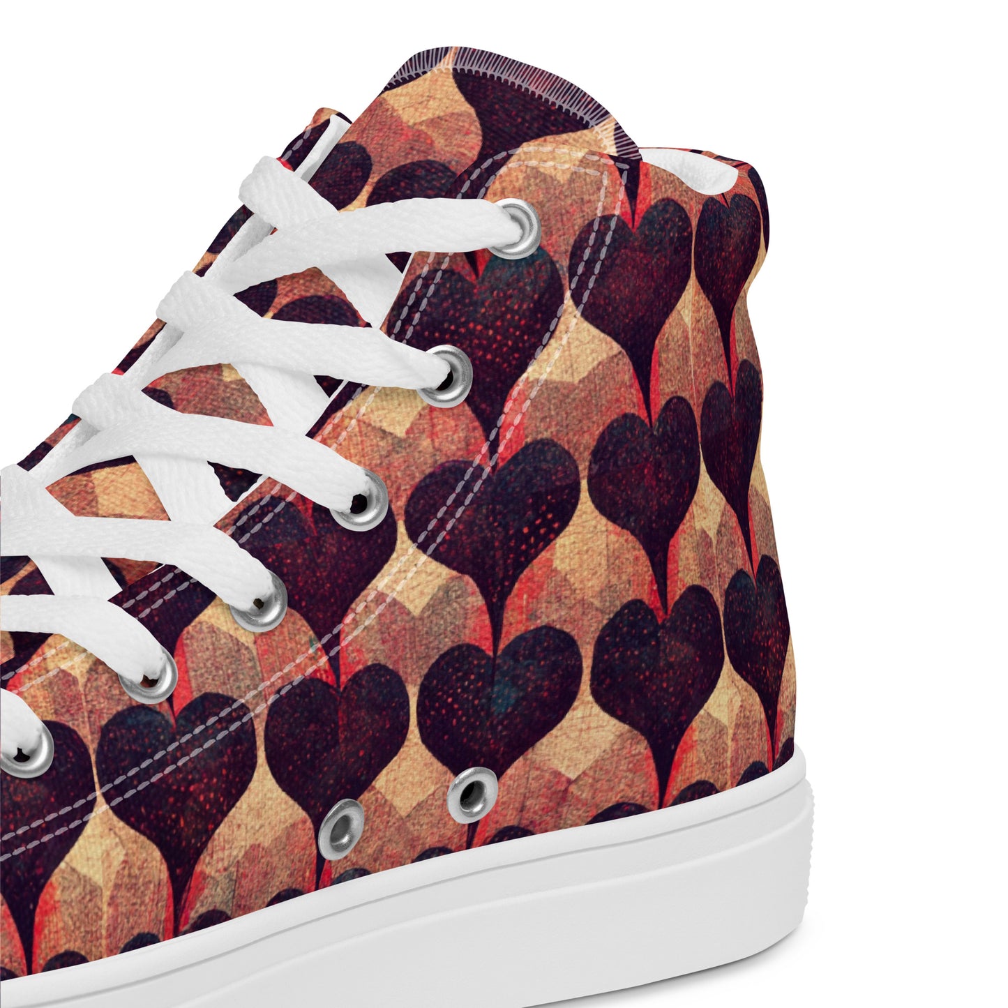 Loves Tapestry Men’s high top canvas shoes