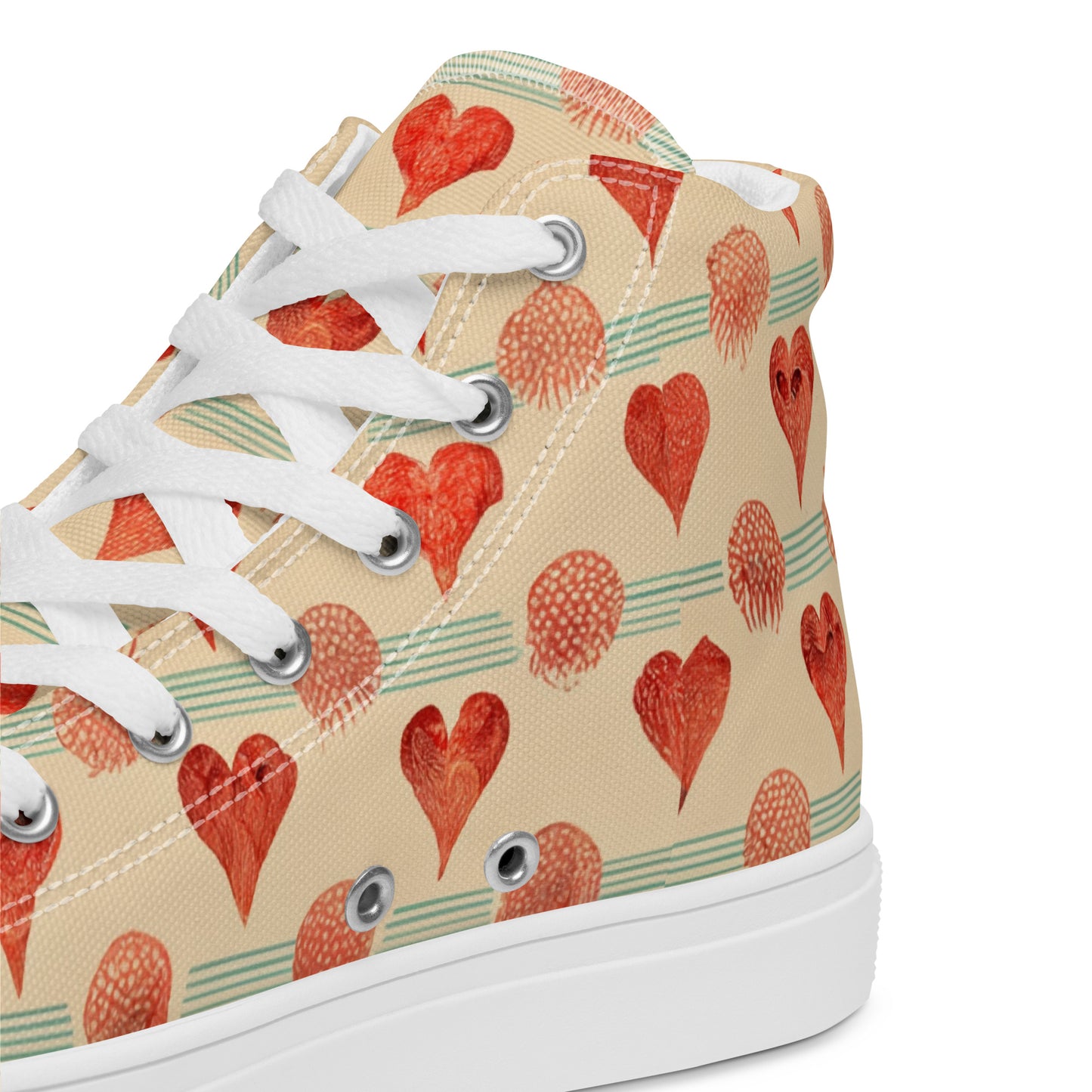 Loves Prints Men’s high top canvas shoes