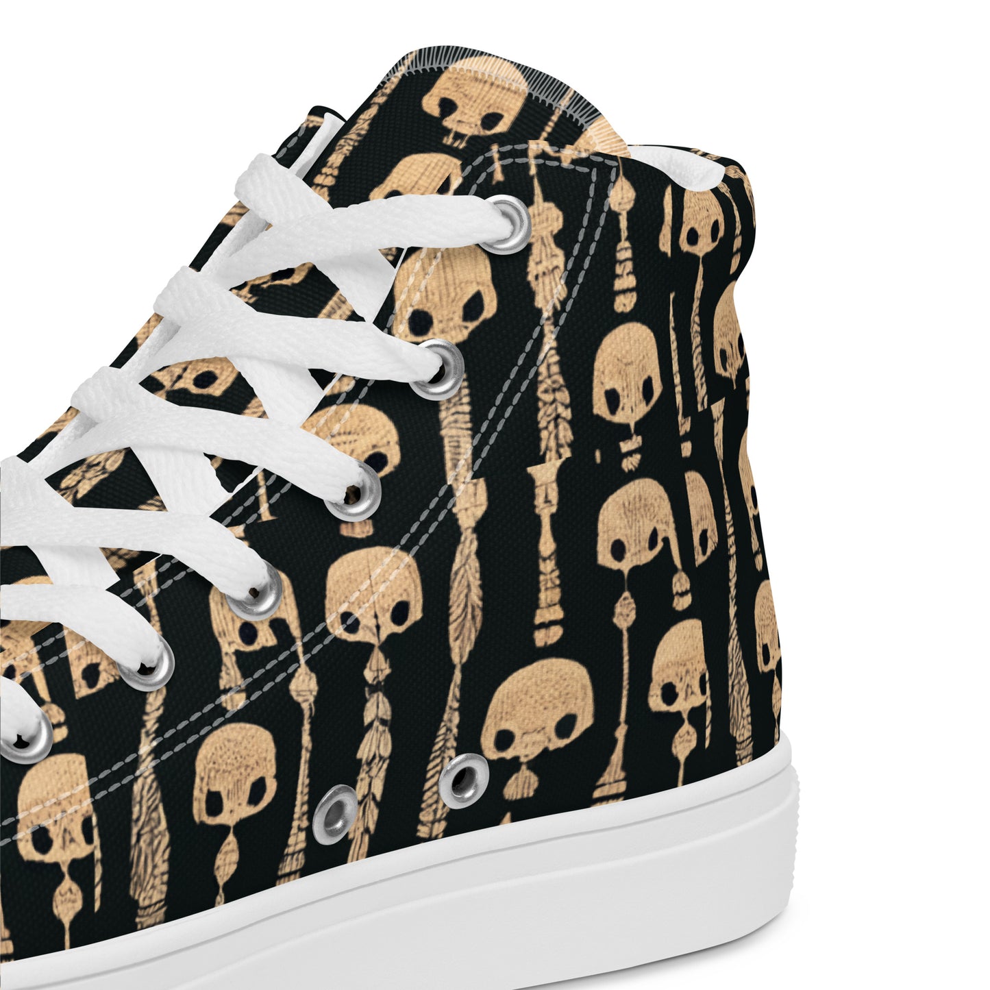 Boney Abstractions Men’s high top canvas shoes