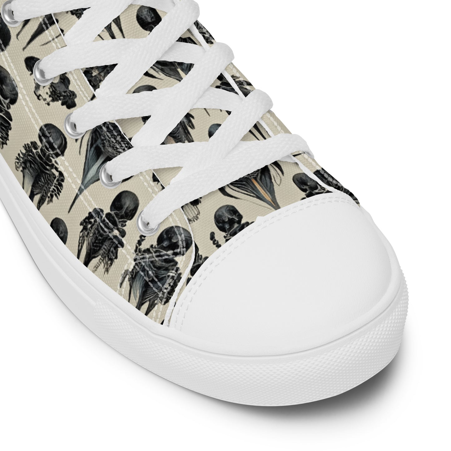 Bone Dance Men’s high top canvas shoes