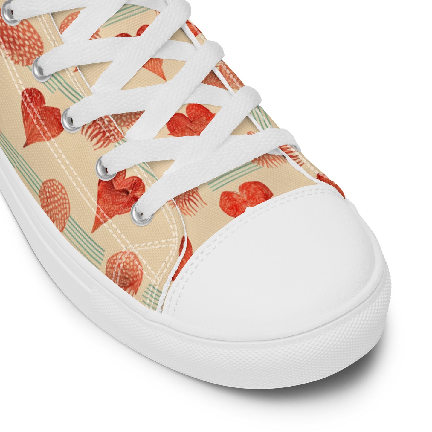 Loves Prints Men’s high top canvas shoes