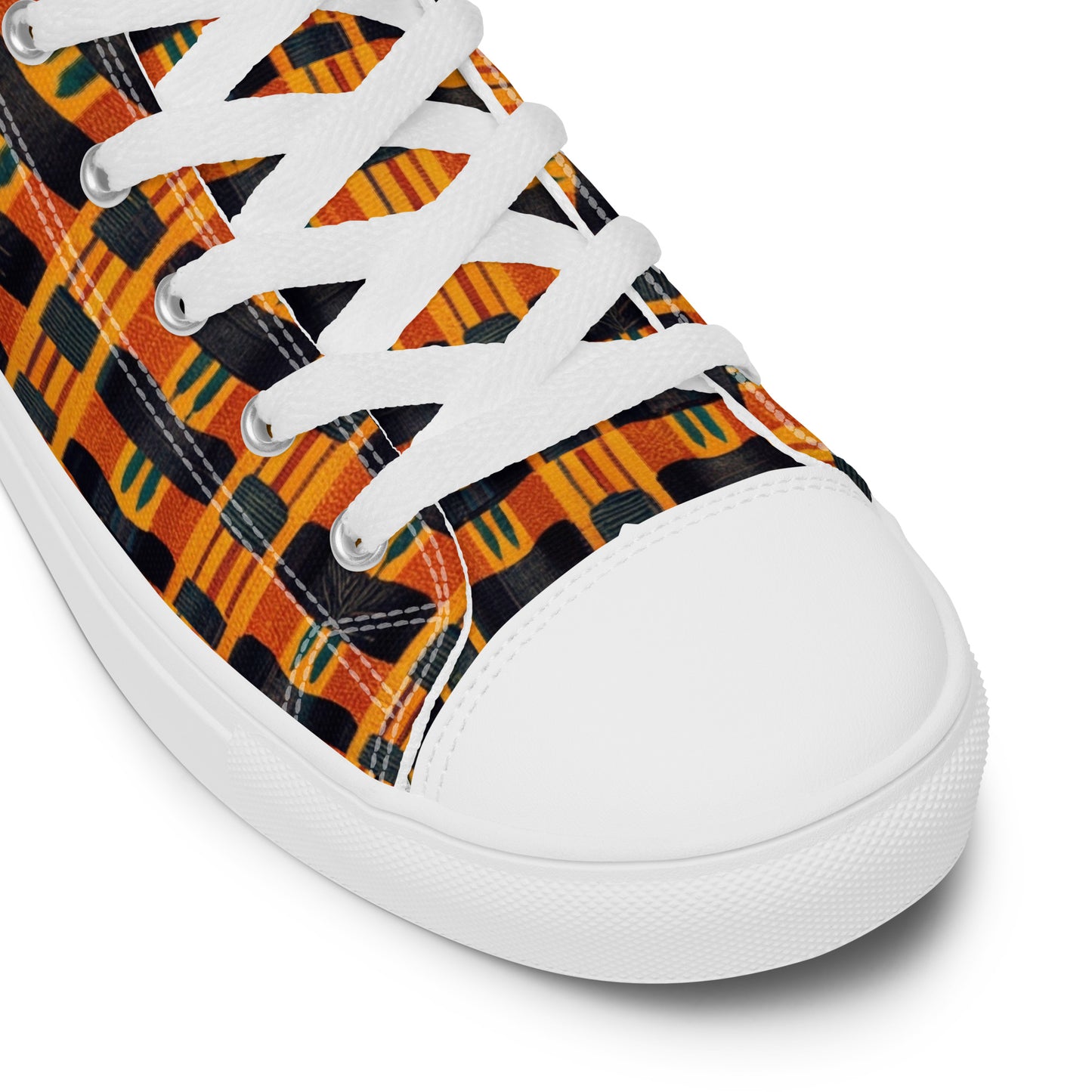 Lusaka Loomed Landscape Men’s high top canvas shoes