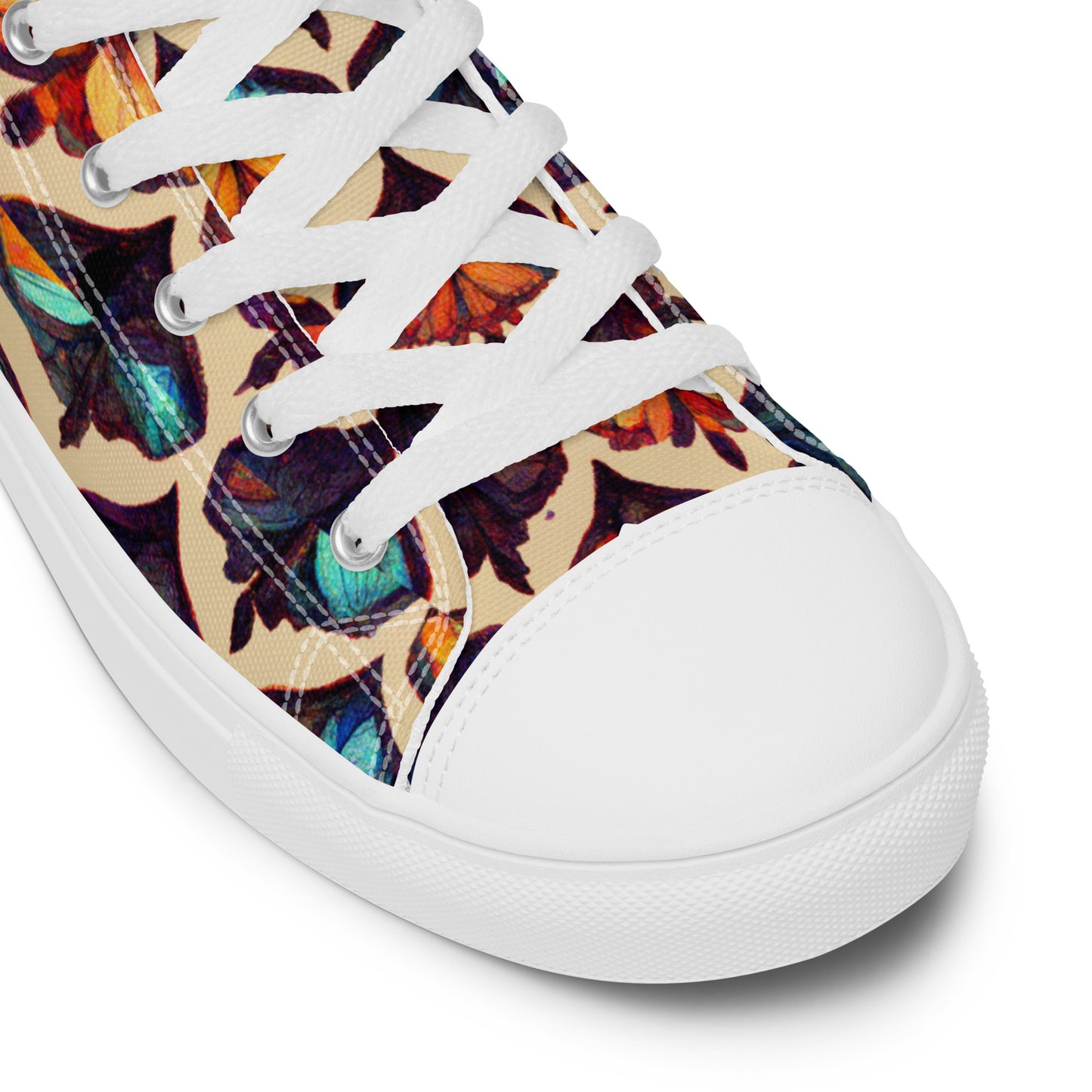 Butterfly Kaleidoscope Men’s high top canvas shoes