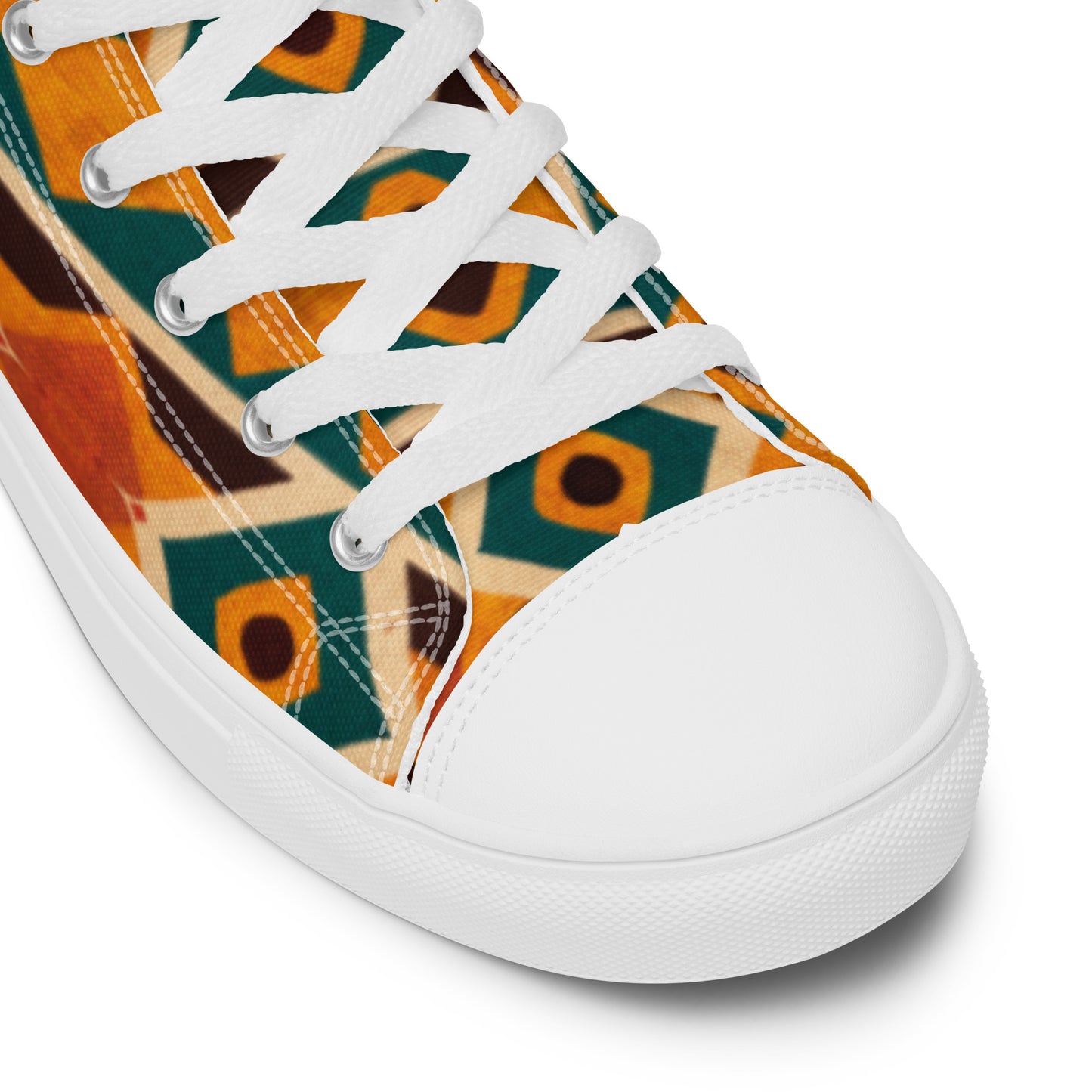 Tropical Diamond Tango Men’s high top canvas shoes