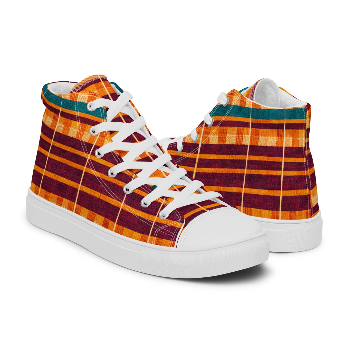 Desert Oasis Men’s high top canvas shoes