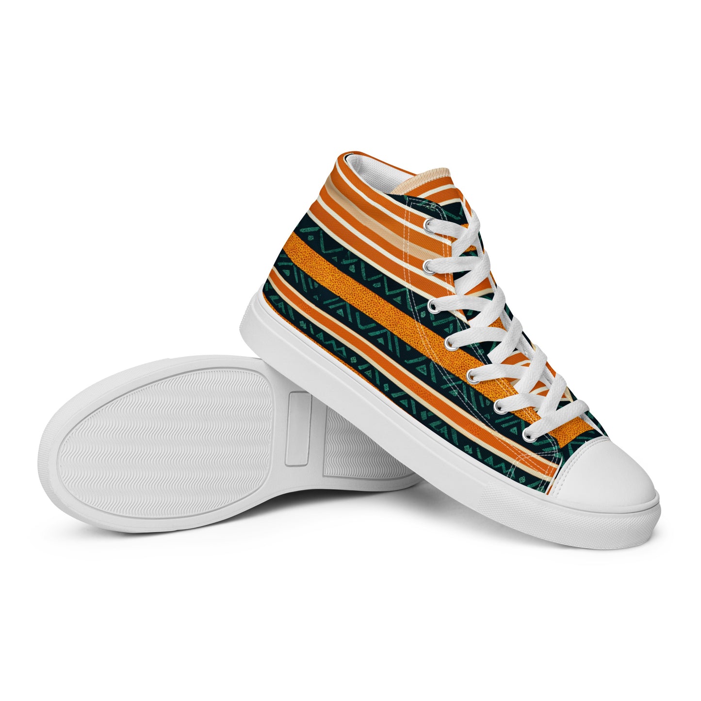 Serengeti Symphony Men’s high top canvas shoes