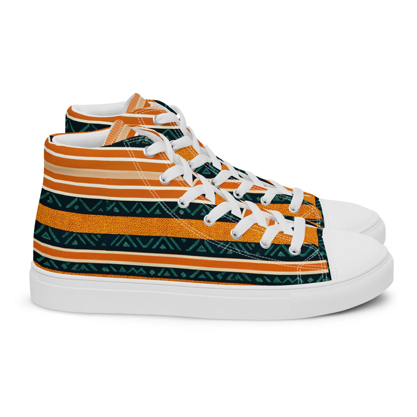 Serengeti Symphony Men’s high top canvas shoes