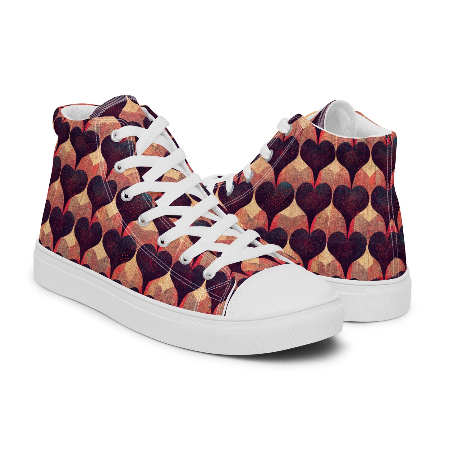 Loves Tapestry Men’s high top canvas shoes