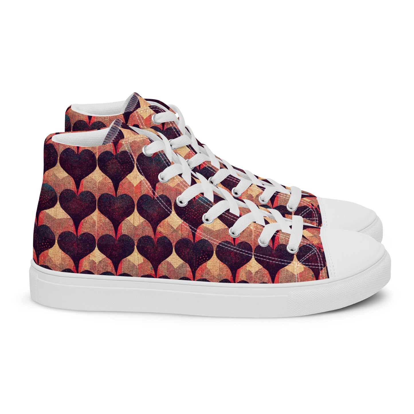 Loves Tapestry Men’s high top canvas shoes