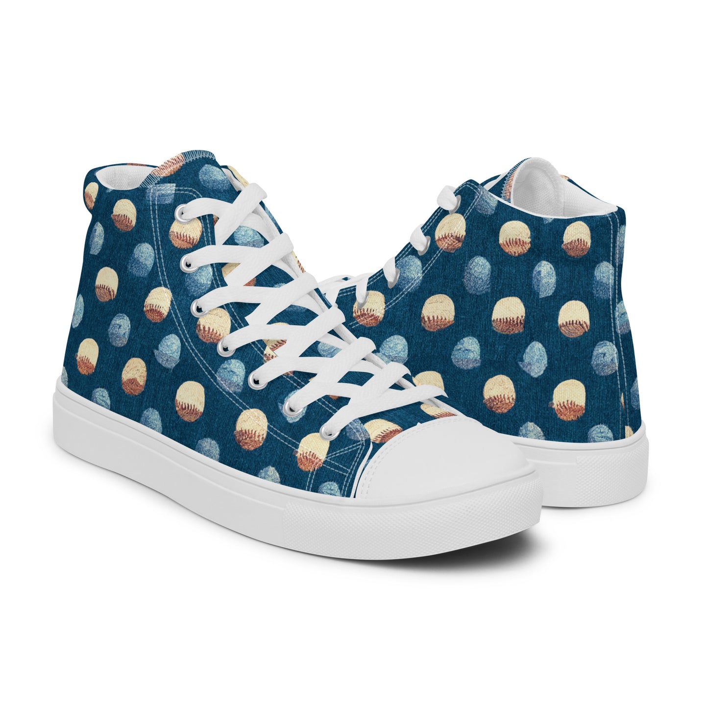 Play Ball Men’s high top canvas shoes